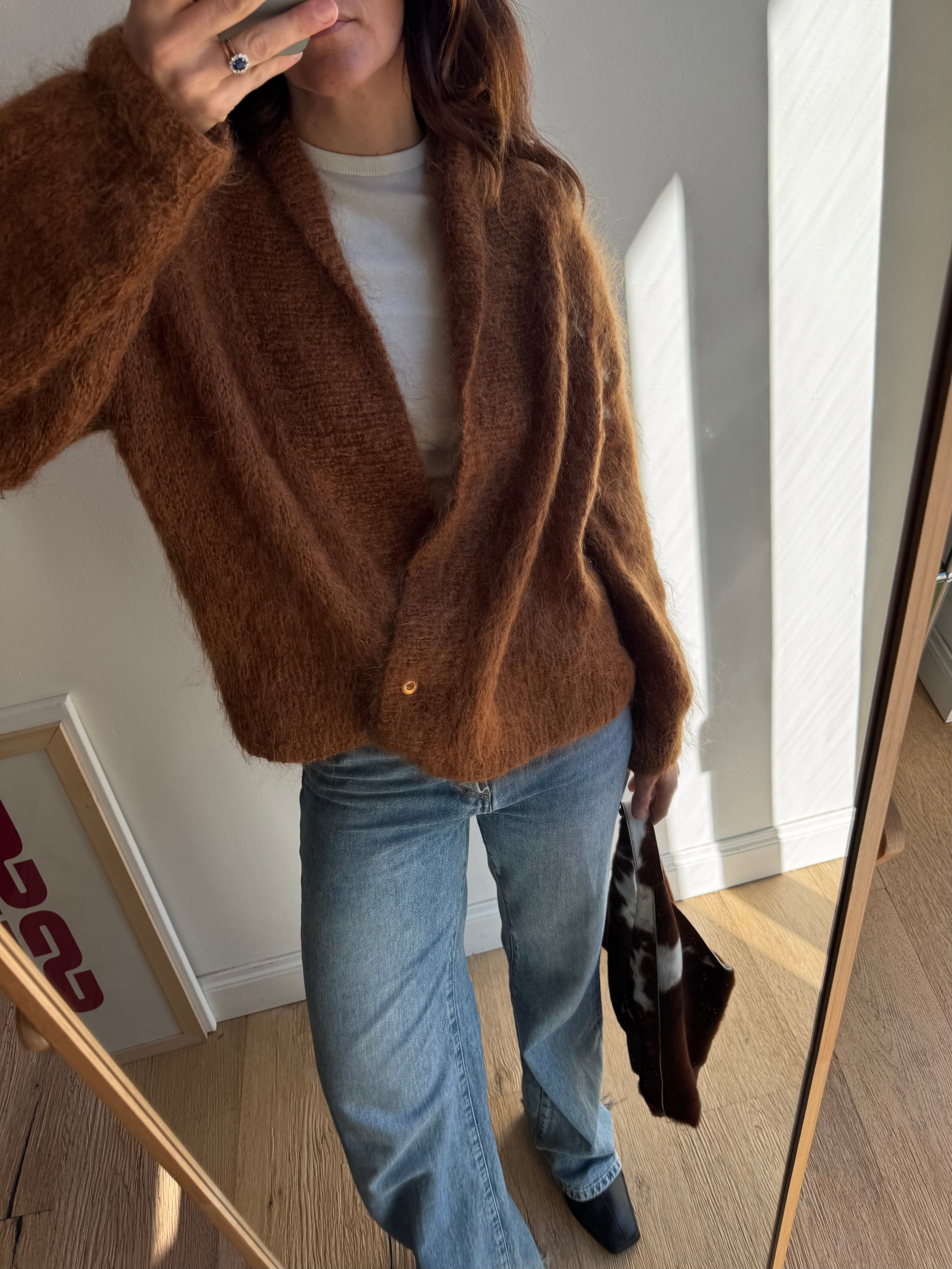 CARDIGAN NOCCIOLA IN MOHAIR