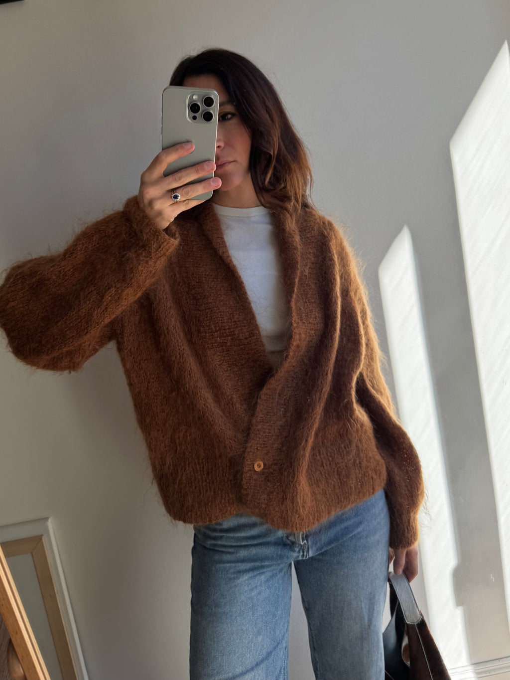 CARDIGAN NOCCIOLA IN MOHAIR