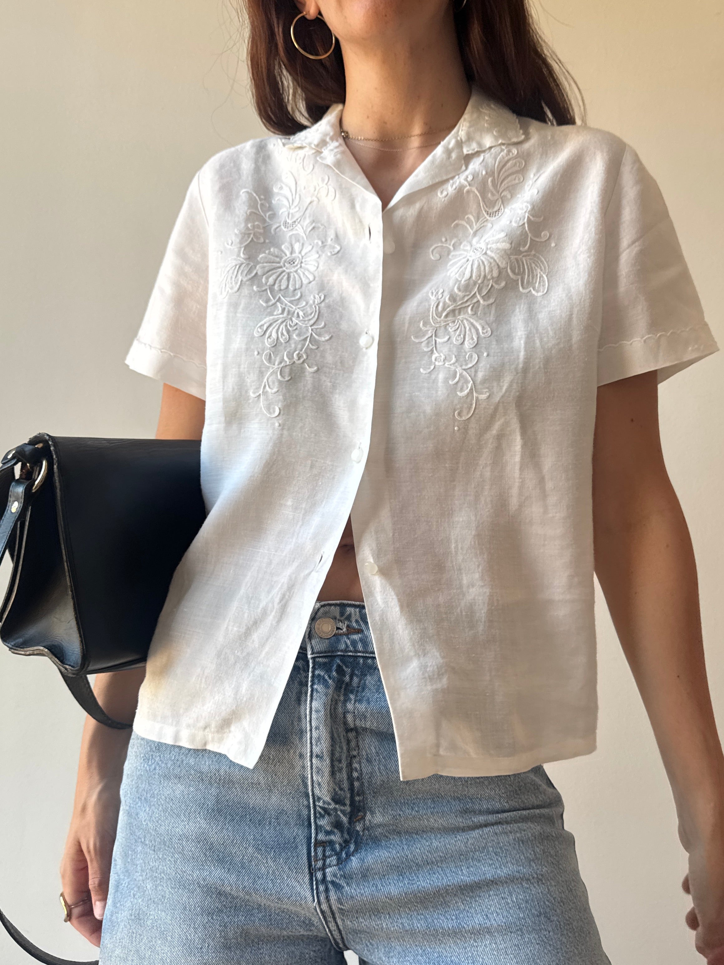 CAMICIA RICAMATA  ESTIVA