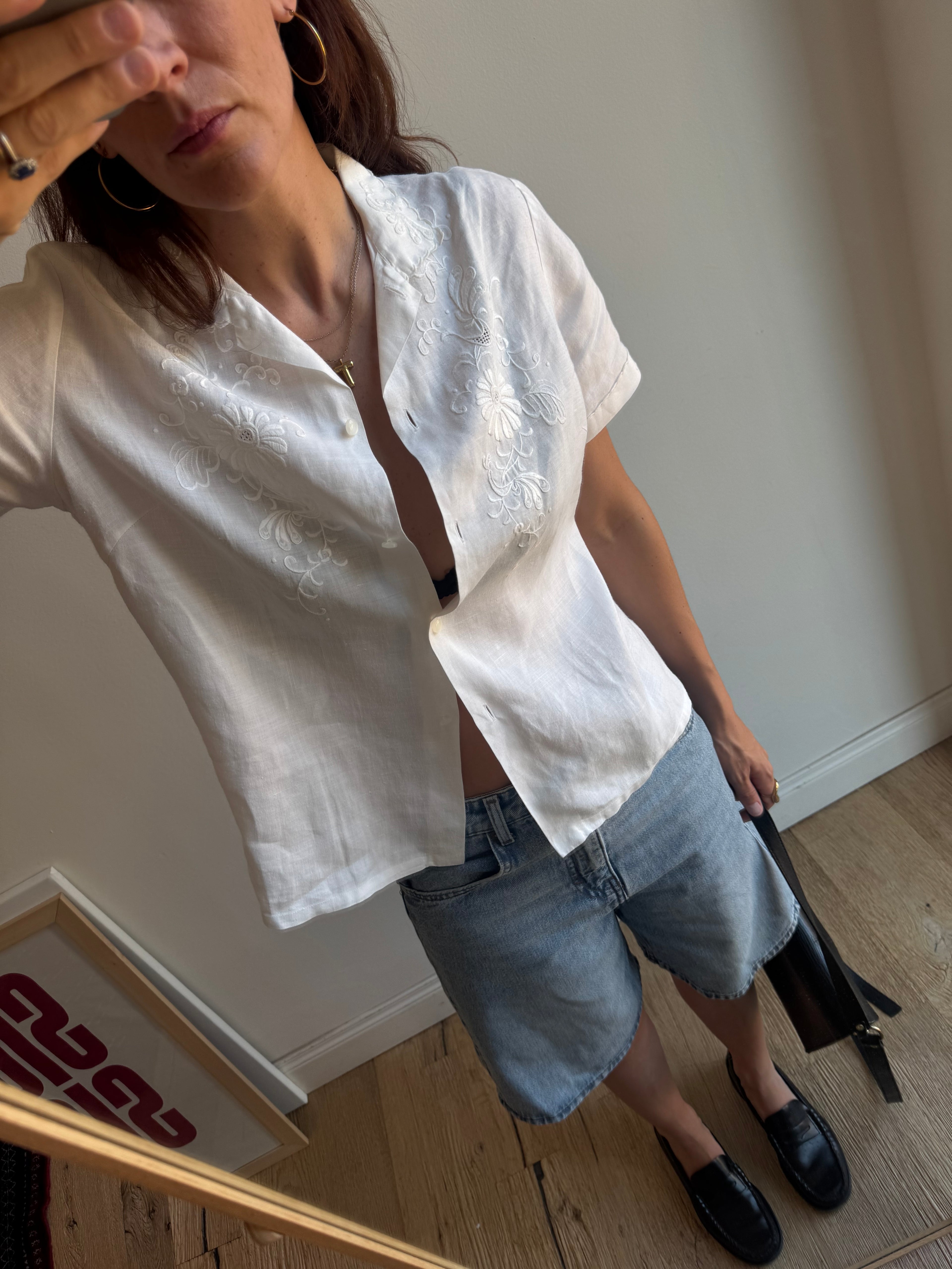 CAMICIA RICAMATA  ESTIVA