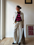 GIACCA IN PELLE LATTE
