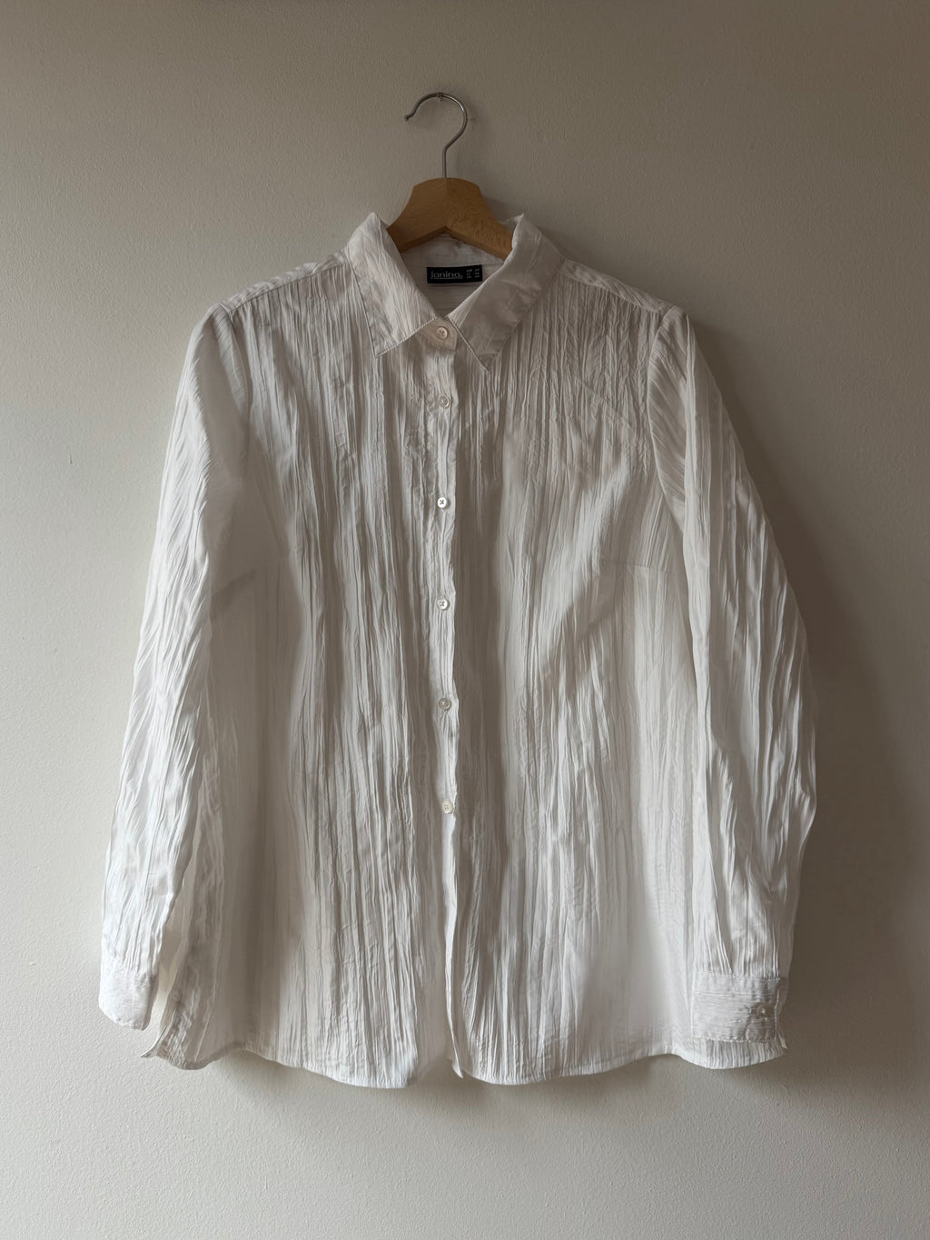 CAMICIA CRINKLE BIANCA