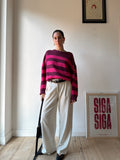 MAGLIONCINO A RIGHE ROSA