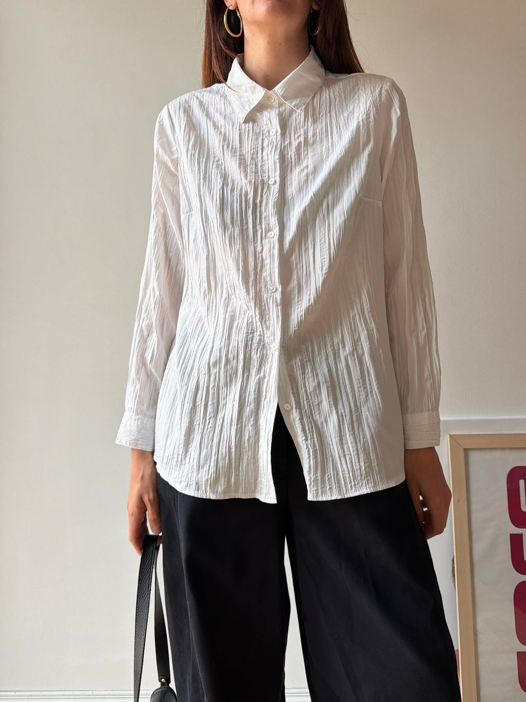CAMICIA CRINKLE BIANCA