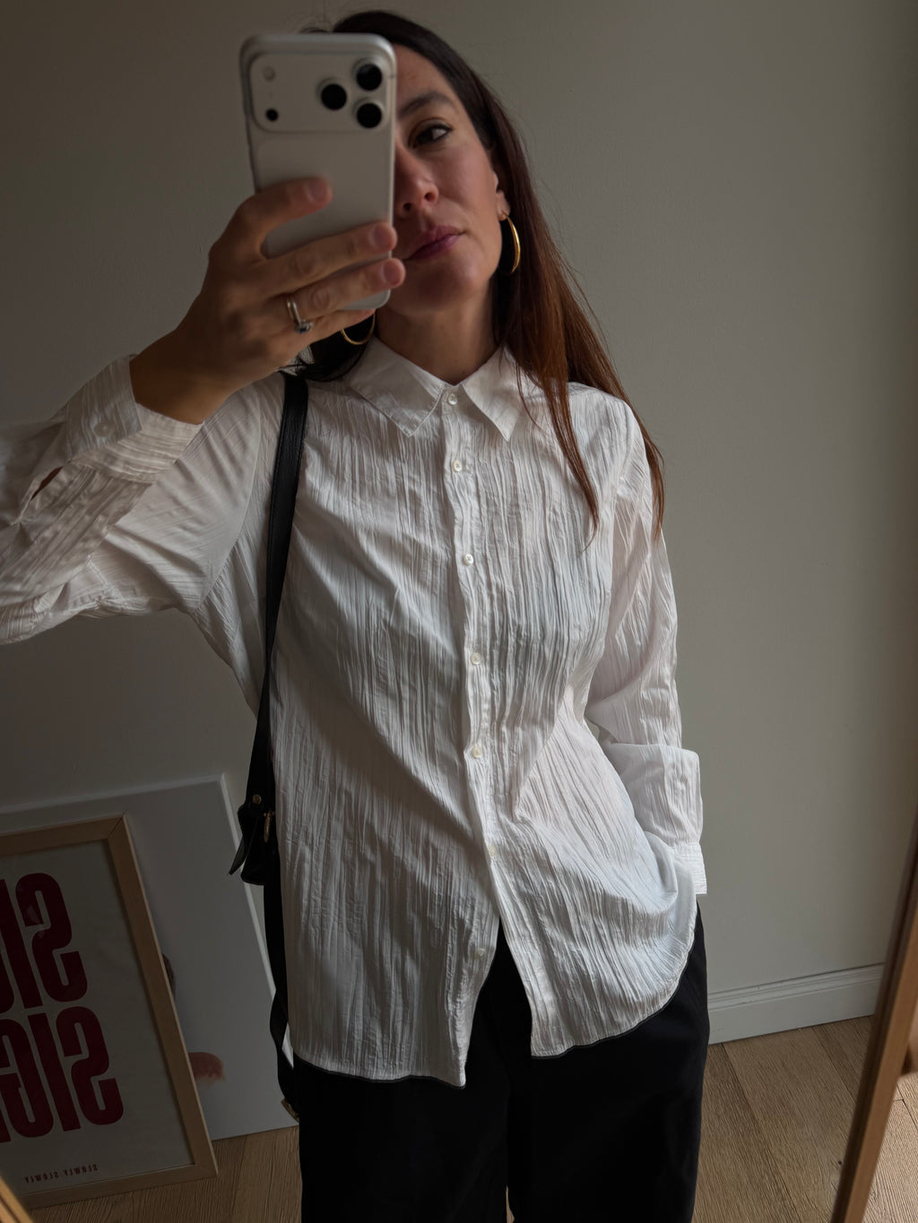 CAMICIA CRINKLE BIANCA