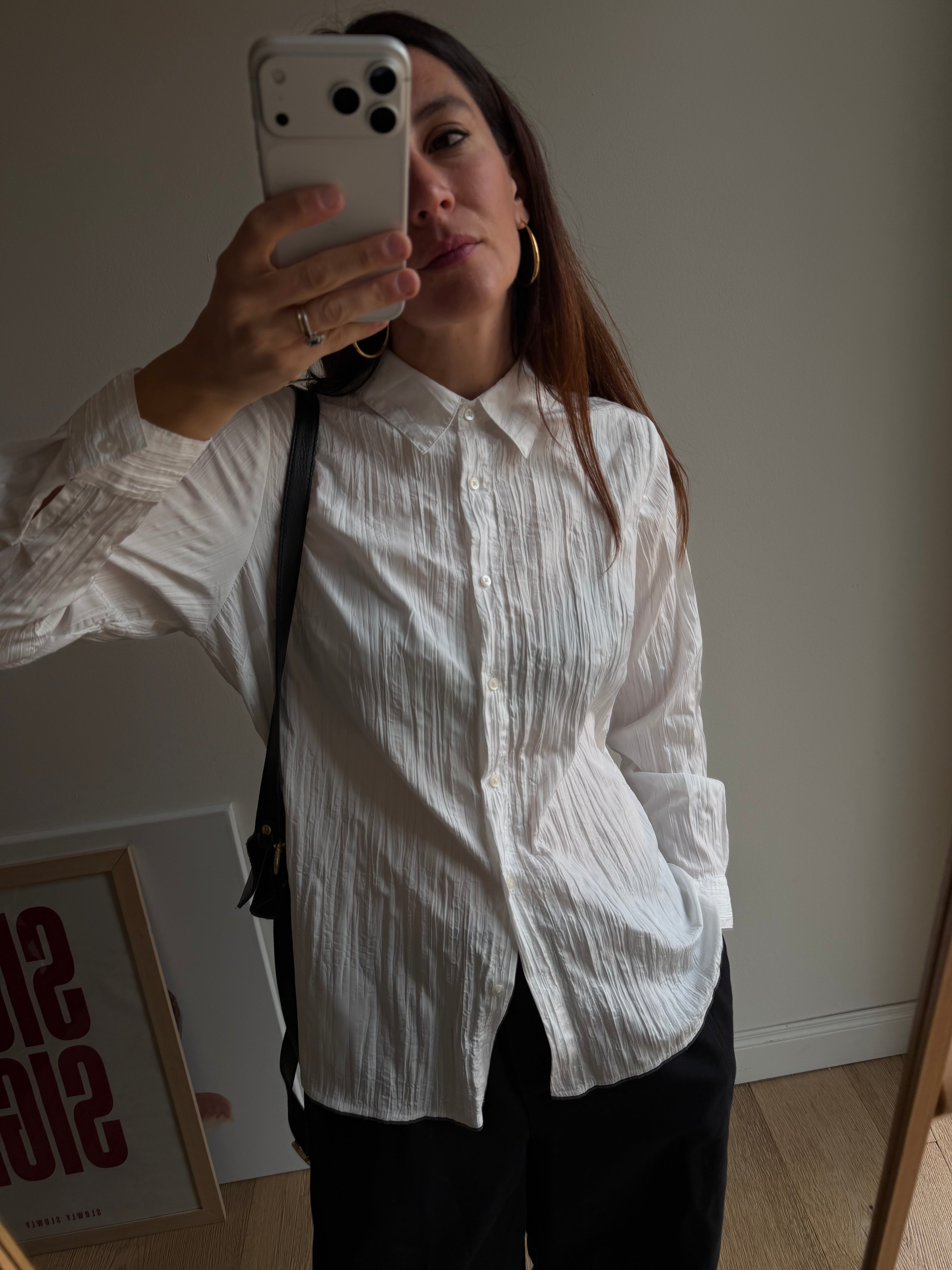 CAMICIA CRINKLE BIANCA