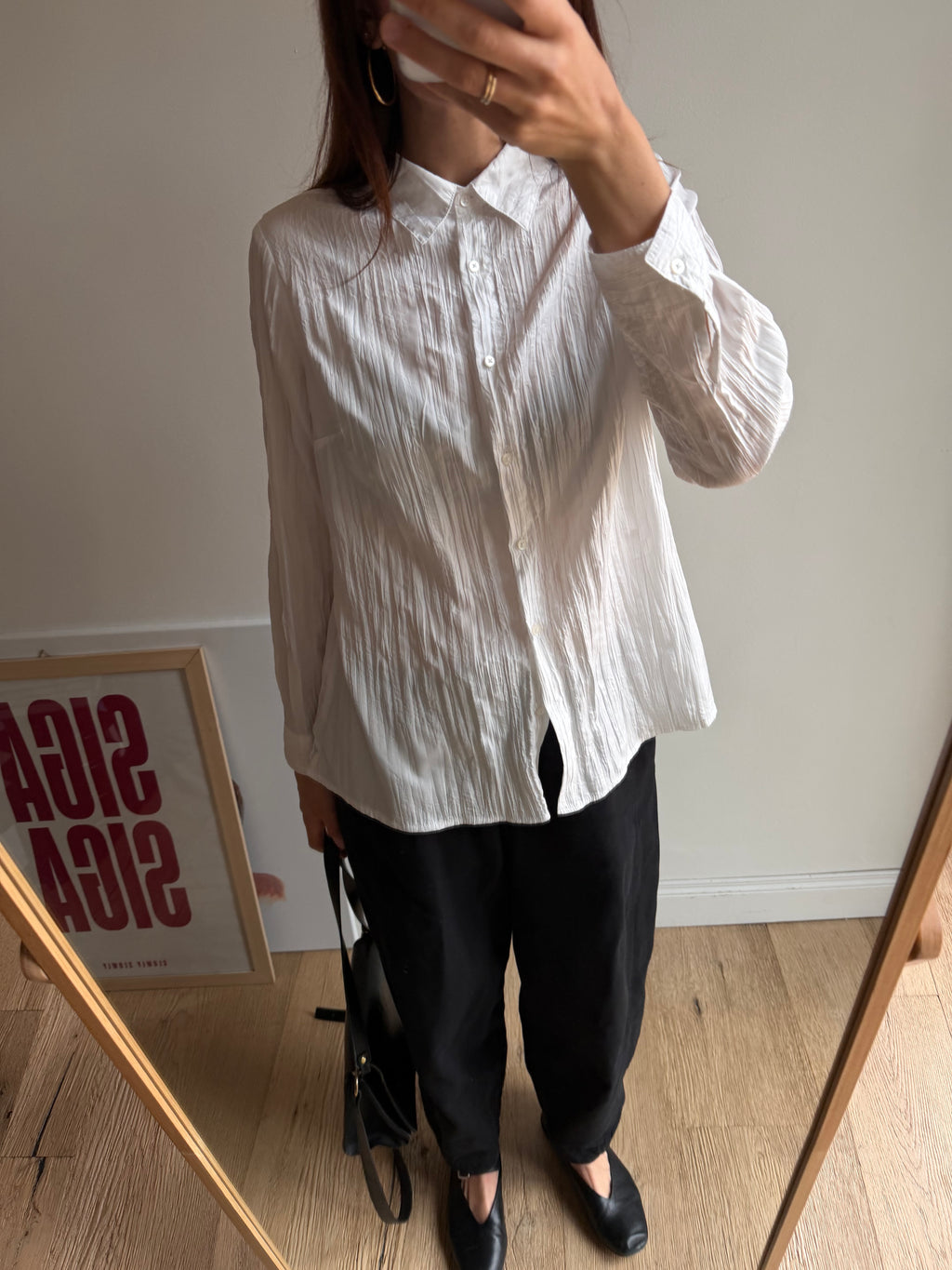 CAMICIA CRINKLE BIANCA