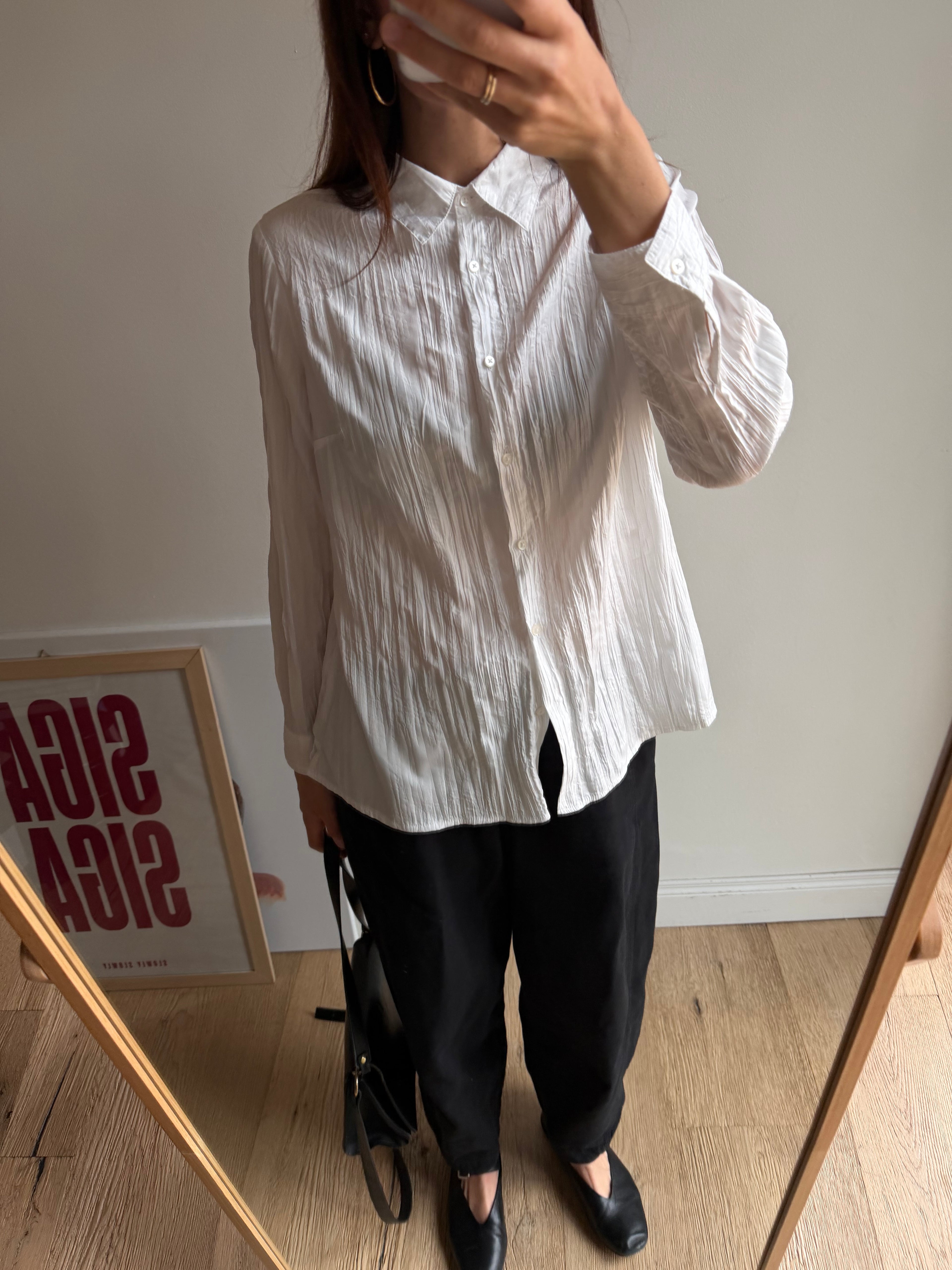 CAMICIA CRINKLE BIANCA