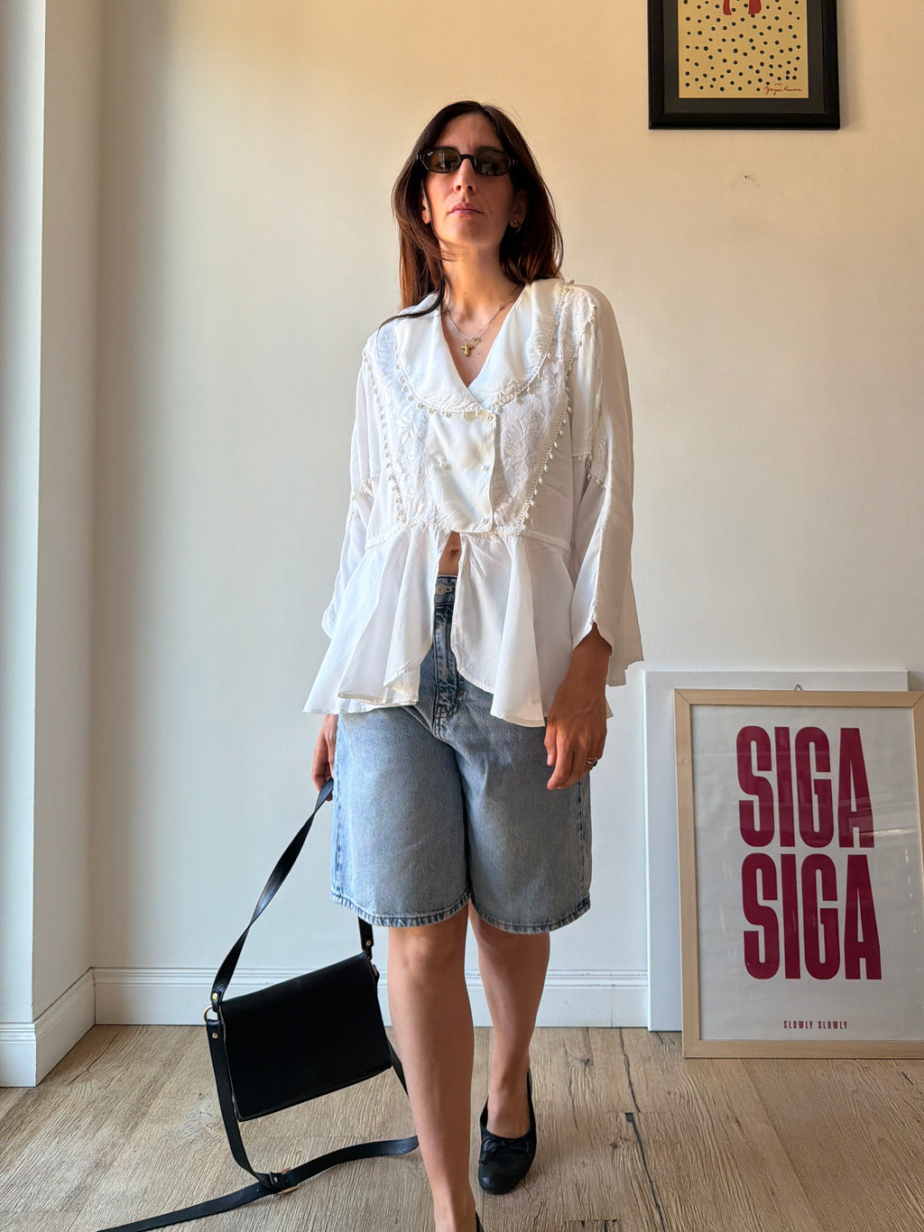 CAMICIA BIANCA DECORATA
