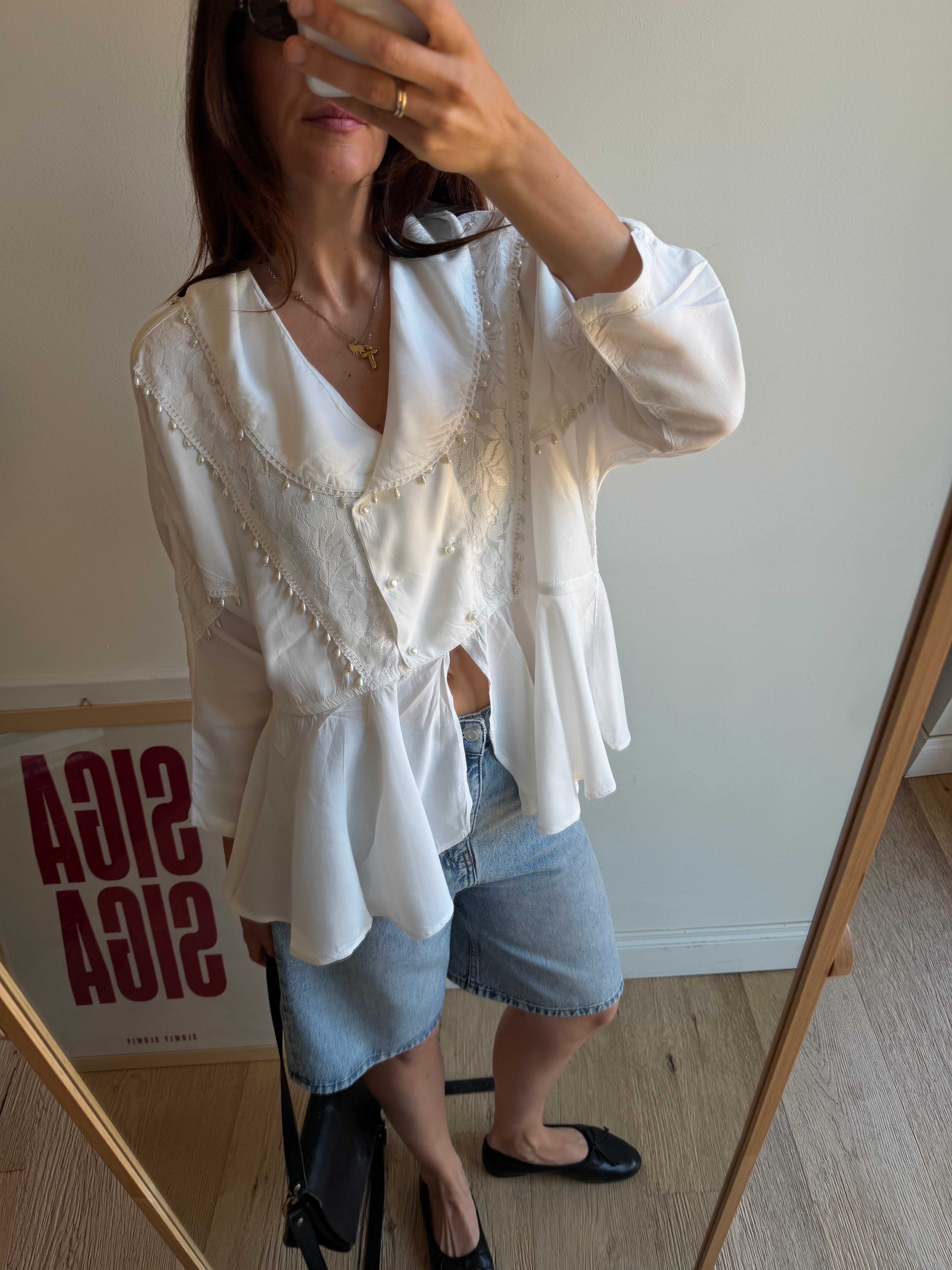 CAMICIA BIANCA DECORATA