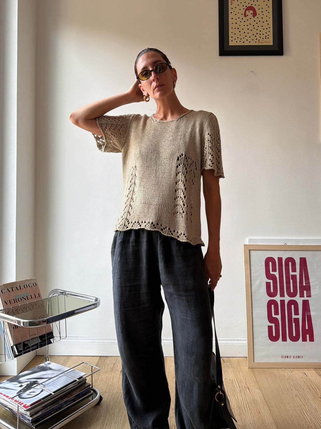TOP CROCHET IN COTONE