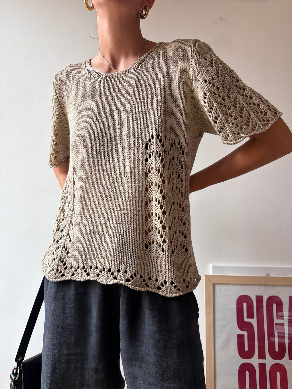 TOP CROCHET IN COTONE