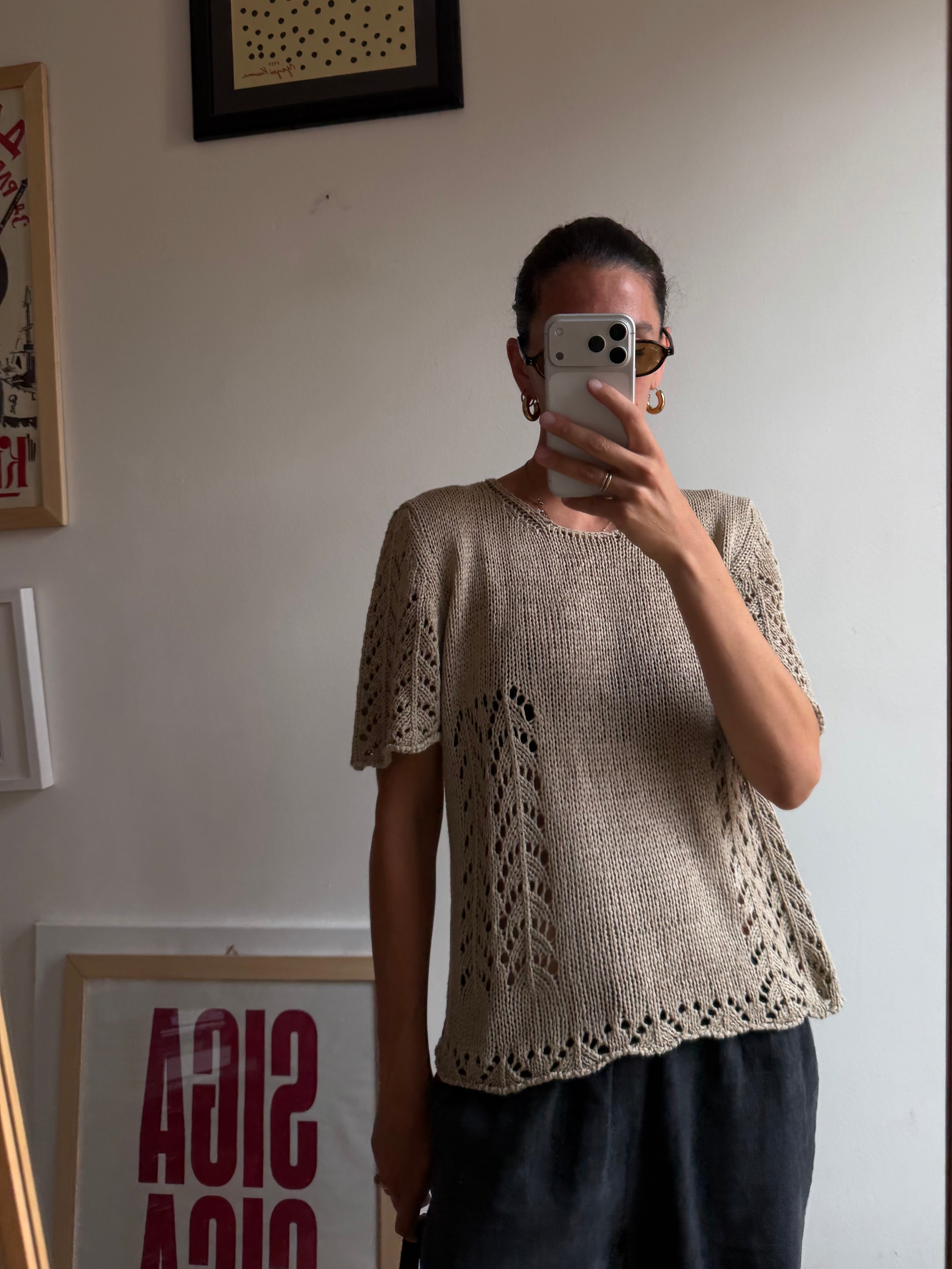 TOP CROCHET IN COTONE