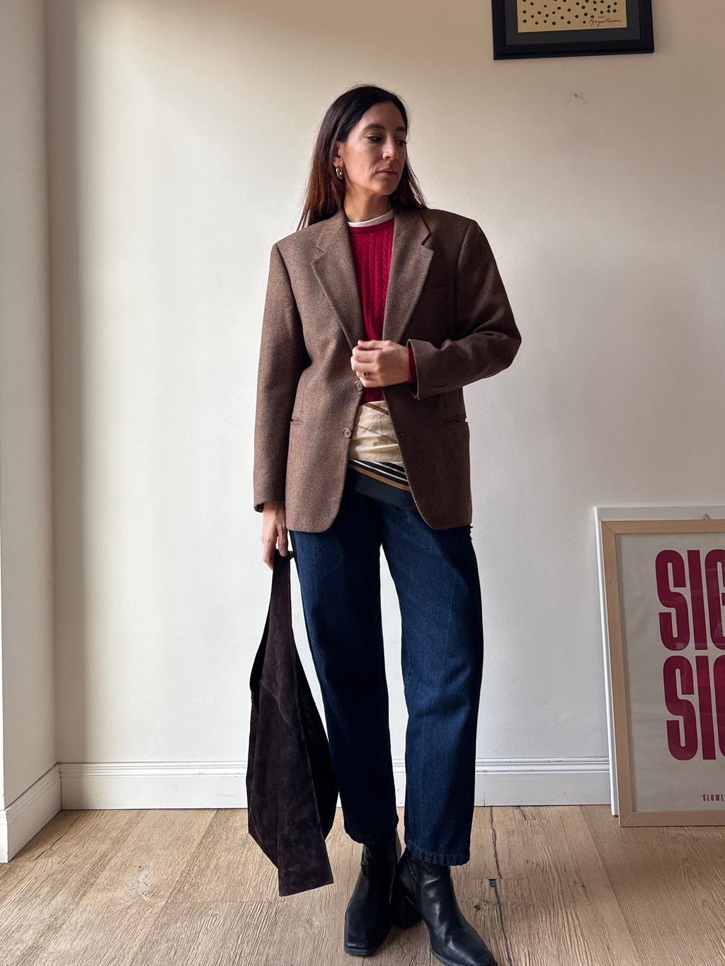 BLAZER QUADRETTI LANA E CASHMERE