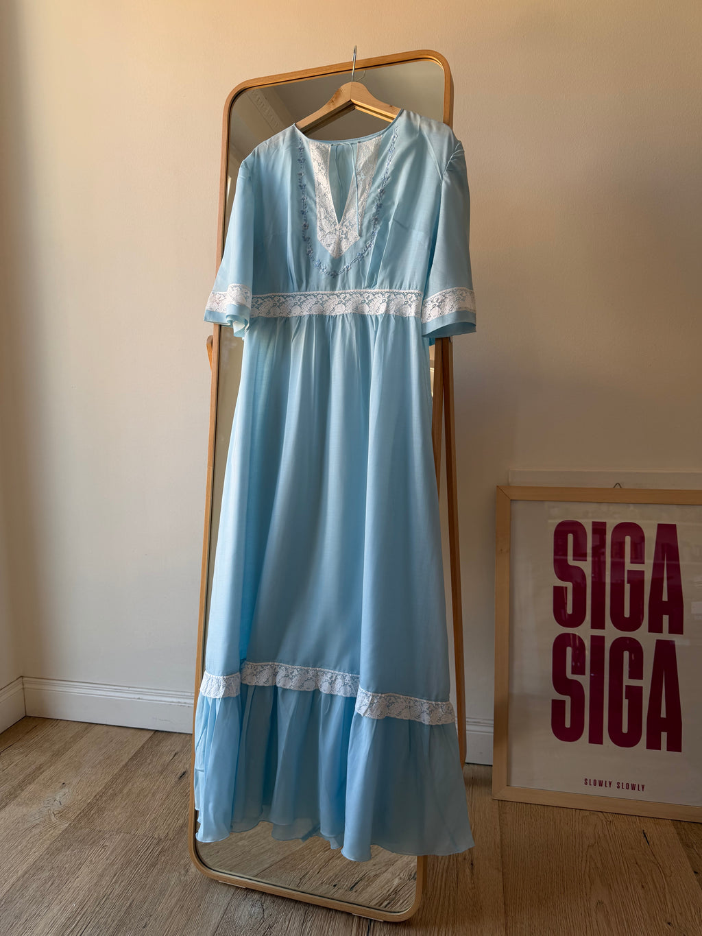 NIGHT DRESS AZZURRO