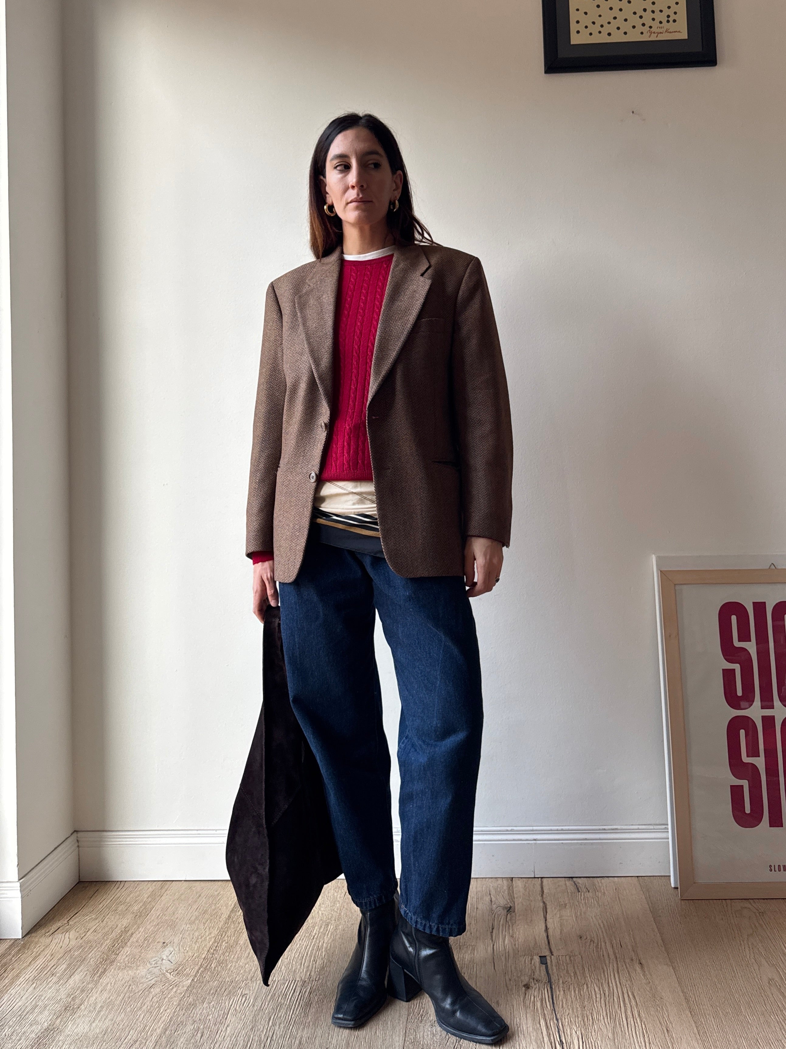 BLAZER QUADRETTI LANA E CASHMERE