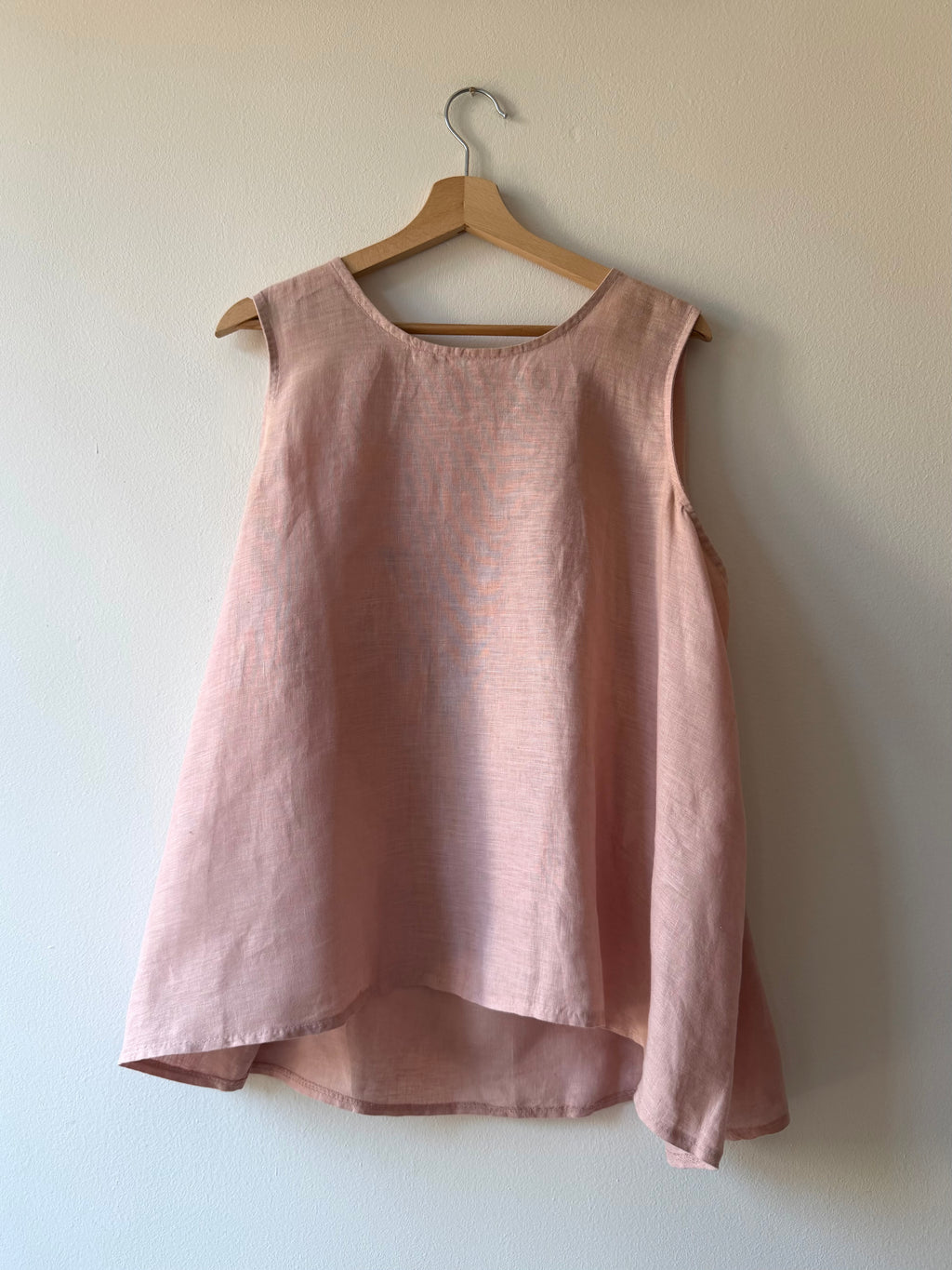 TOP IN LINO ROSA