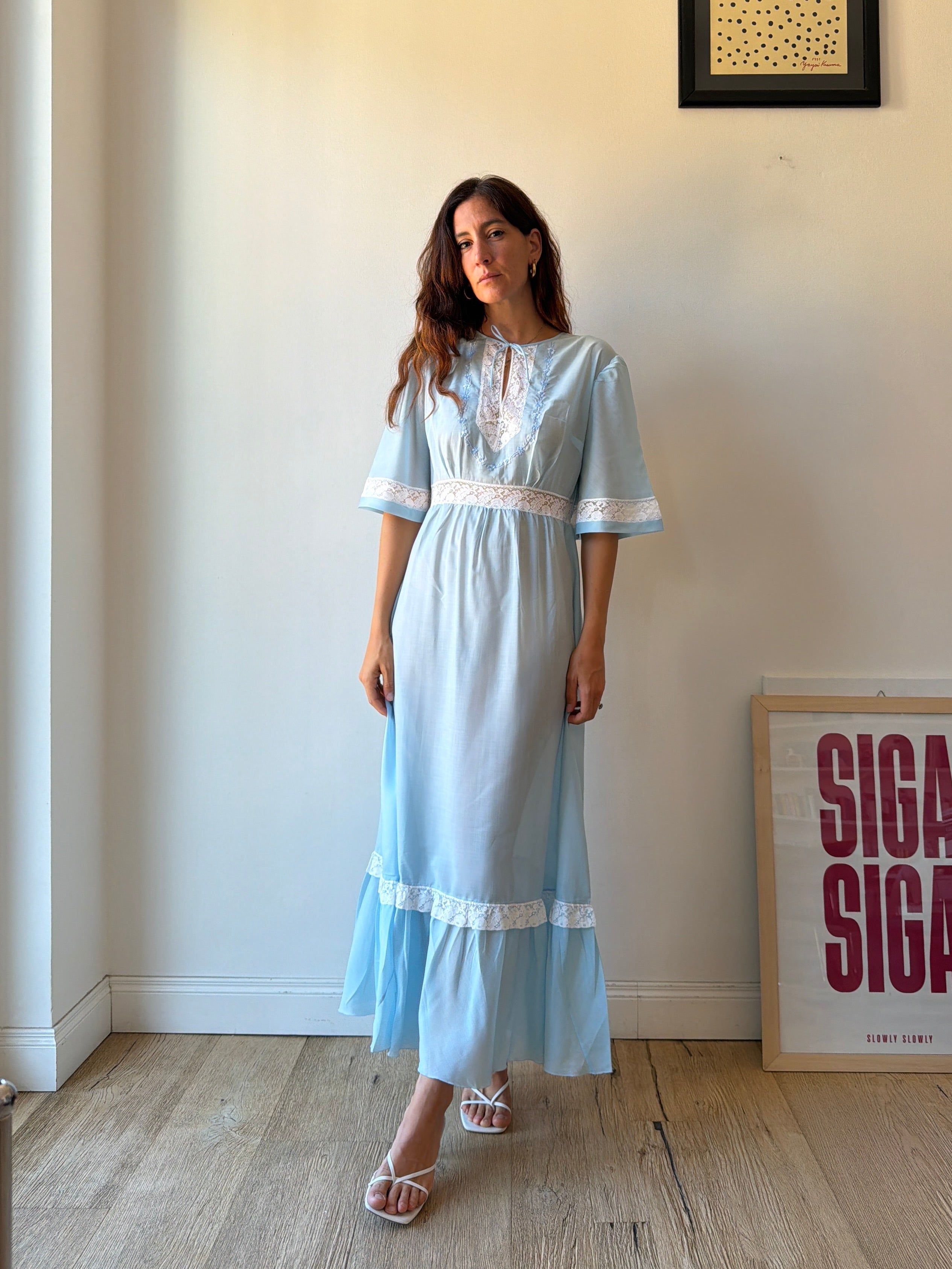 NIGHT DRESS AZZURRO
