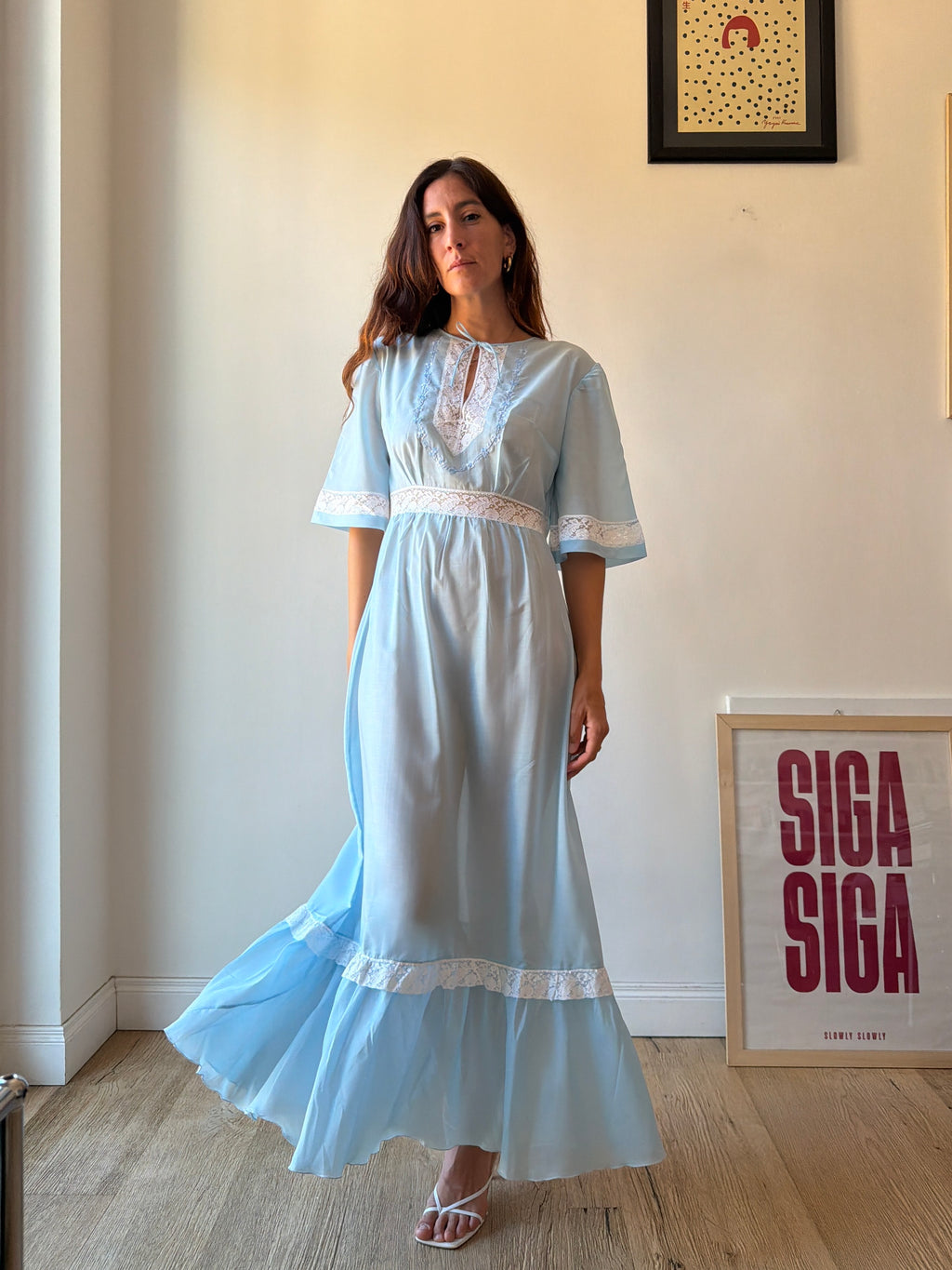 NIGHT DRESS AZZURRO