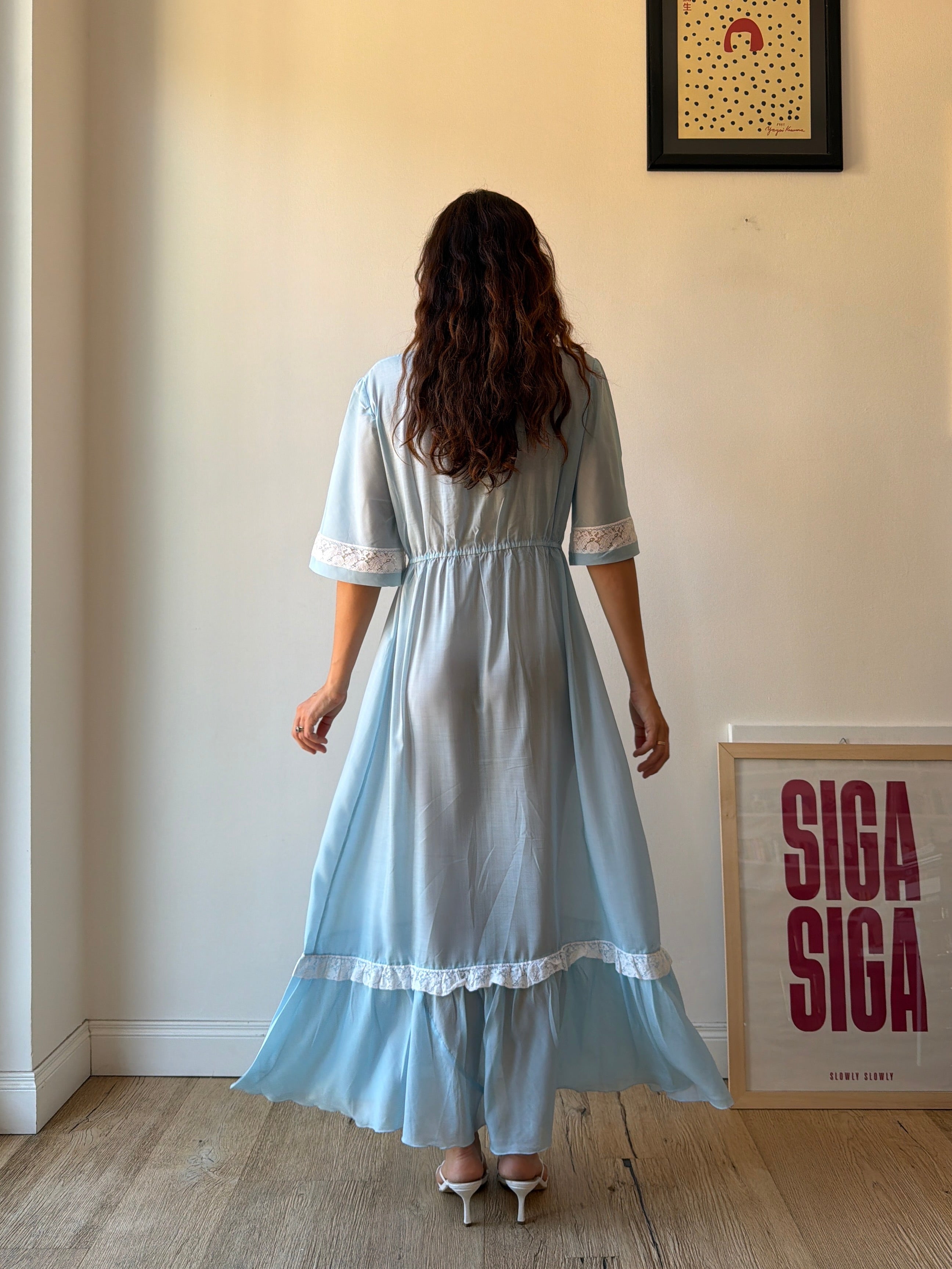 NIGHT DRESS AZZURRO
