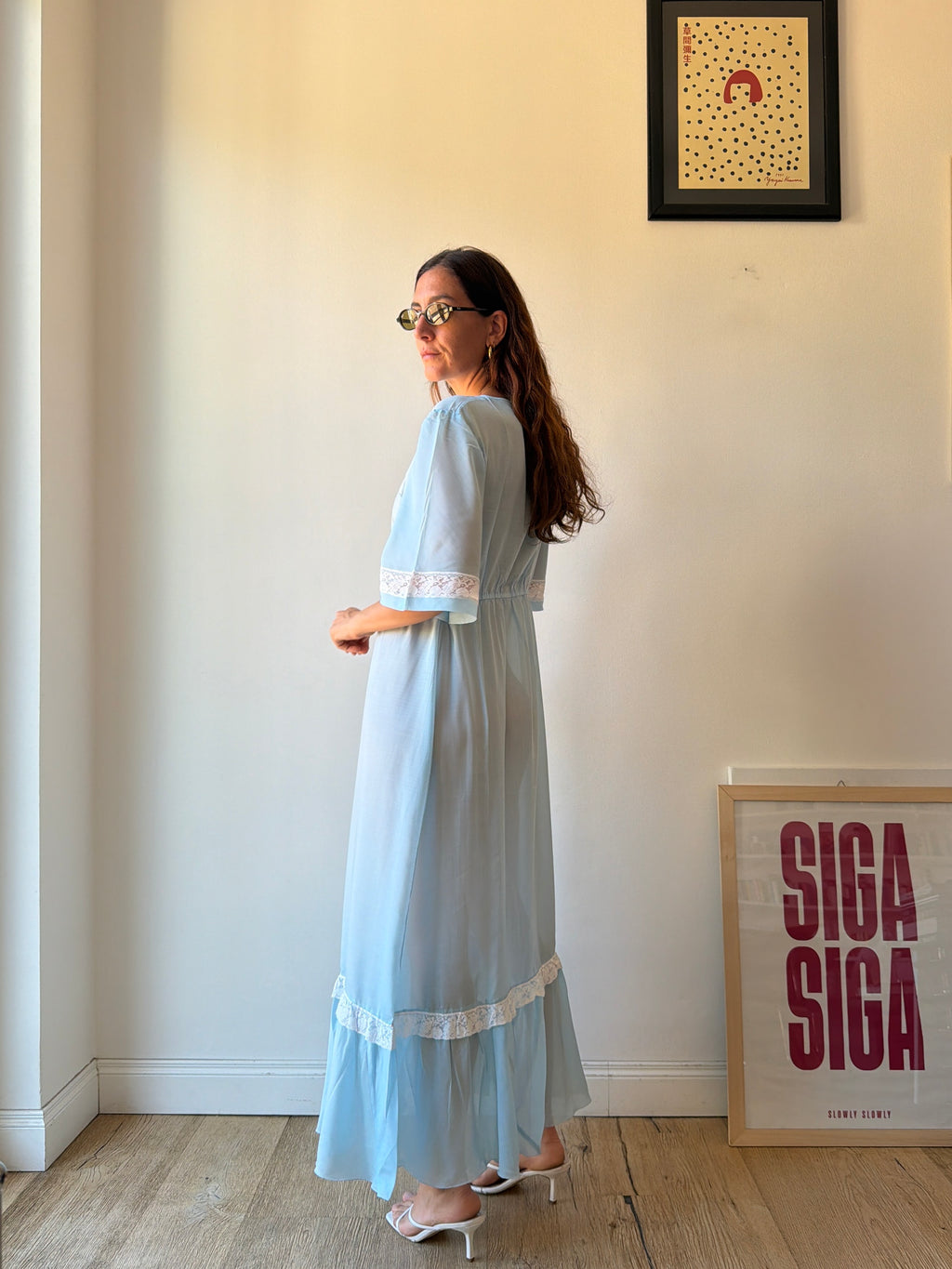 NIGHT DRESS AZZURRO