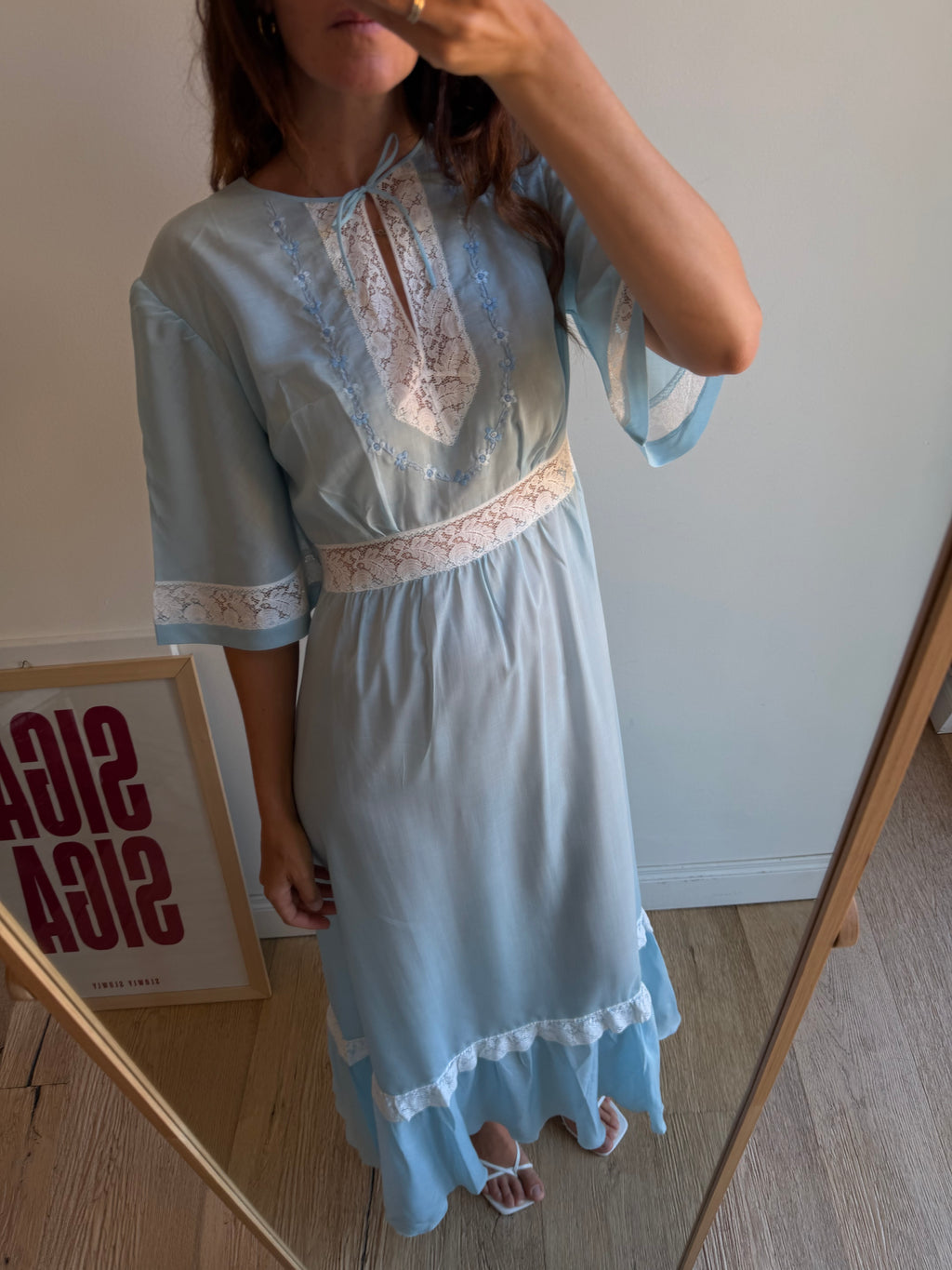 NIGHT DRESS AZZURRO