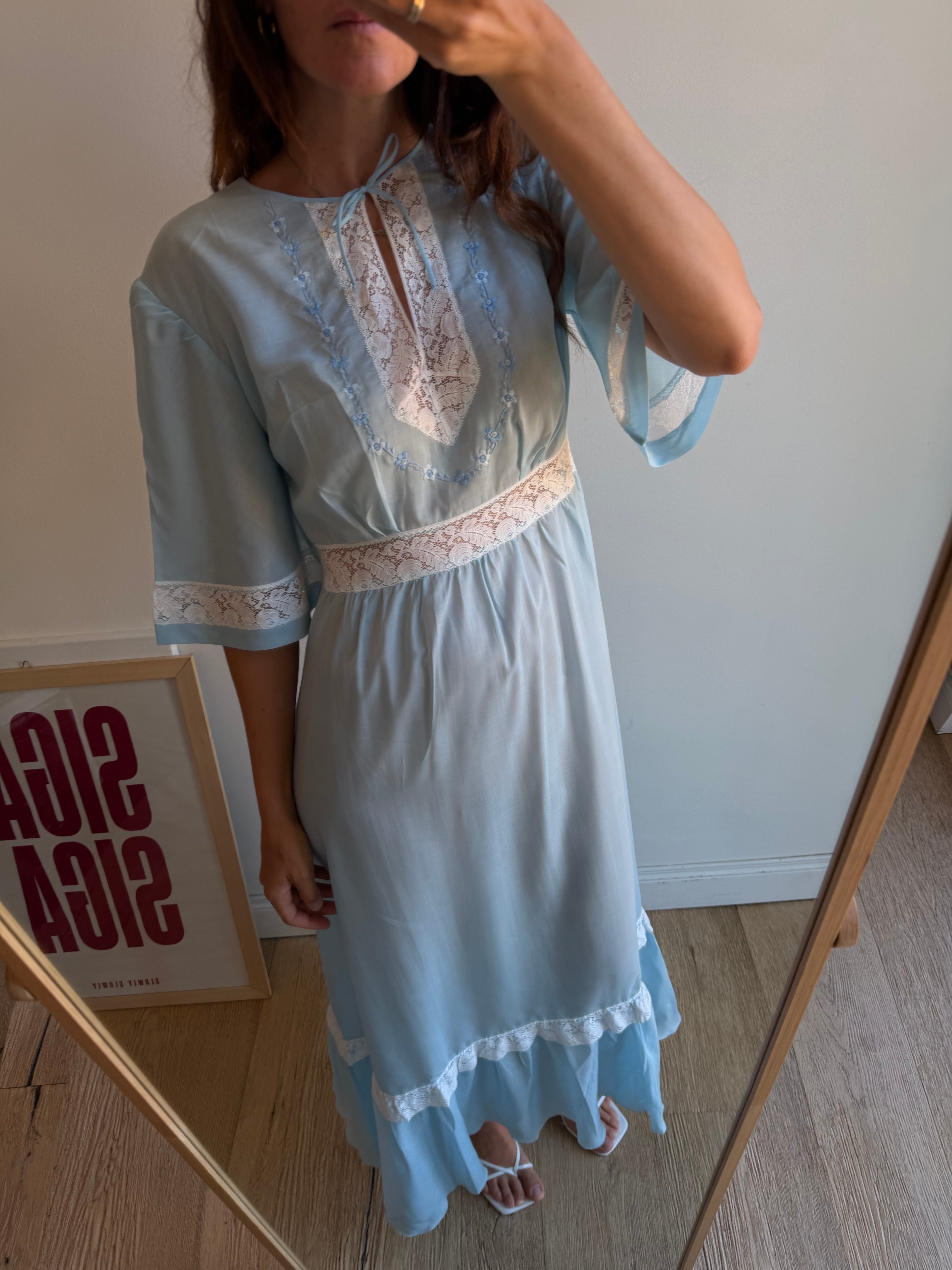 NIGHT DRESS AZZURRO