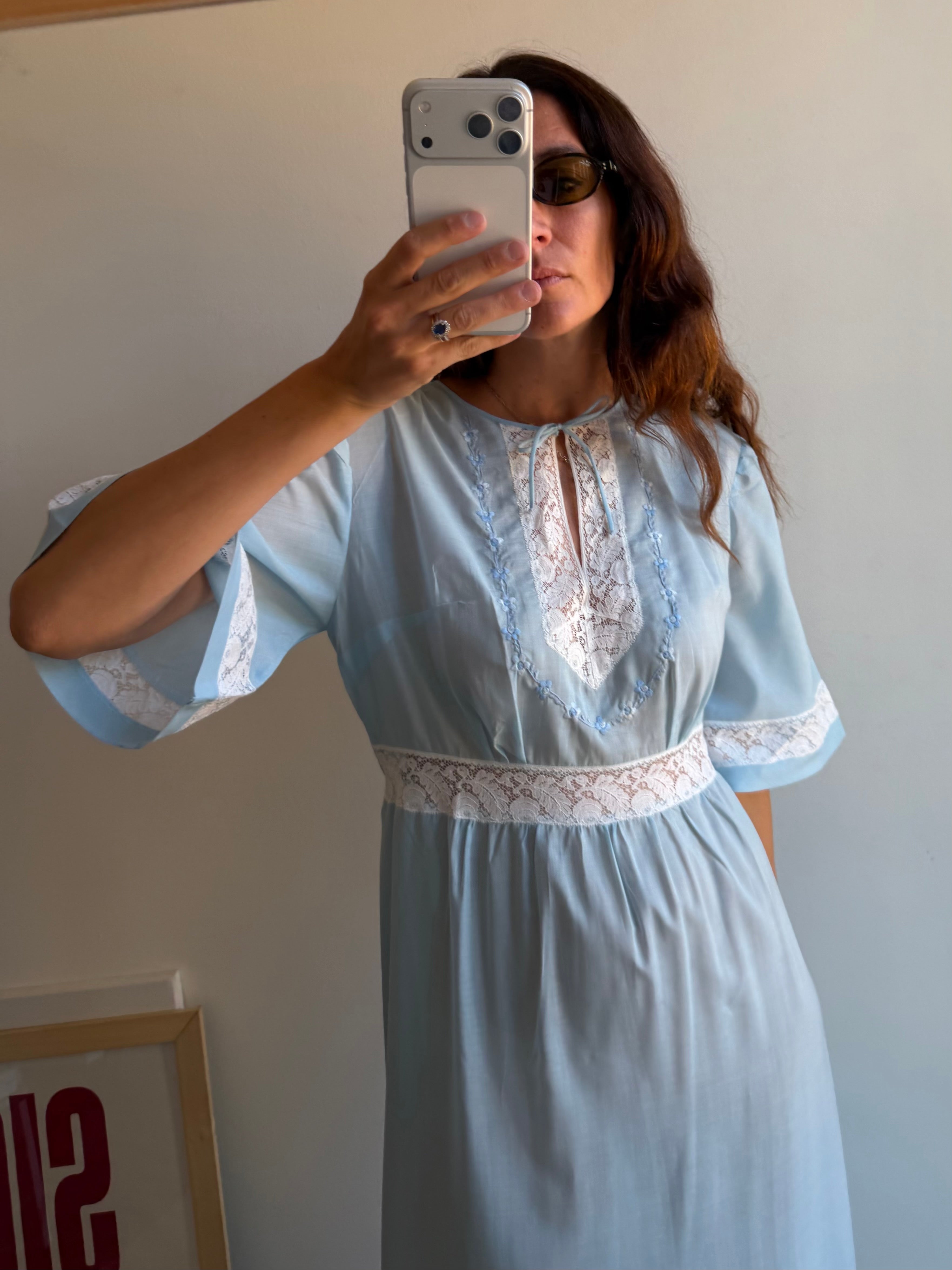 NIGHT DRESS AZZURRO