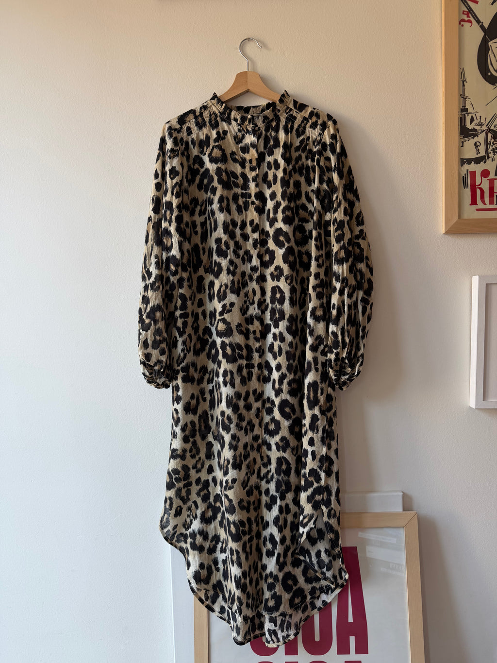 MAXI DRESS CAMICIA LEOPARDATA
