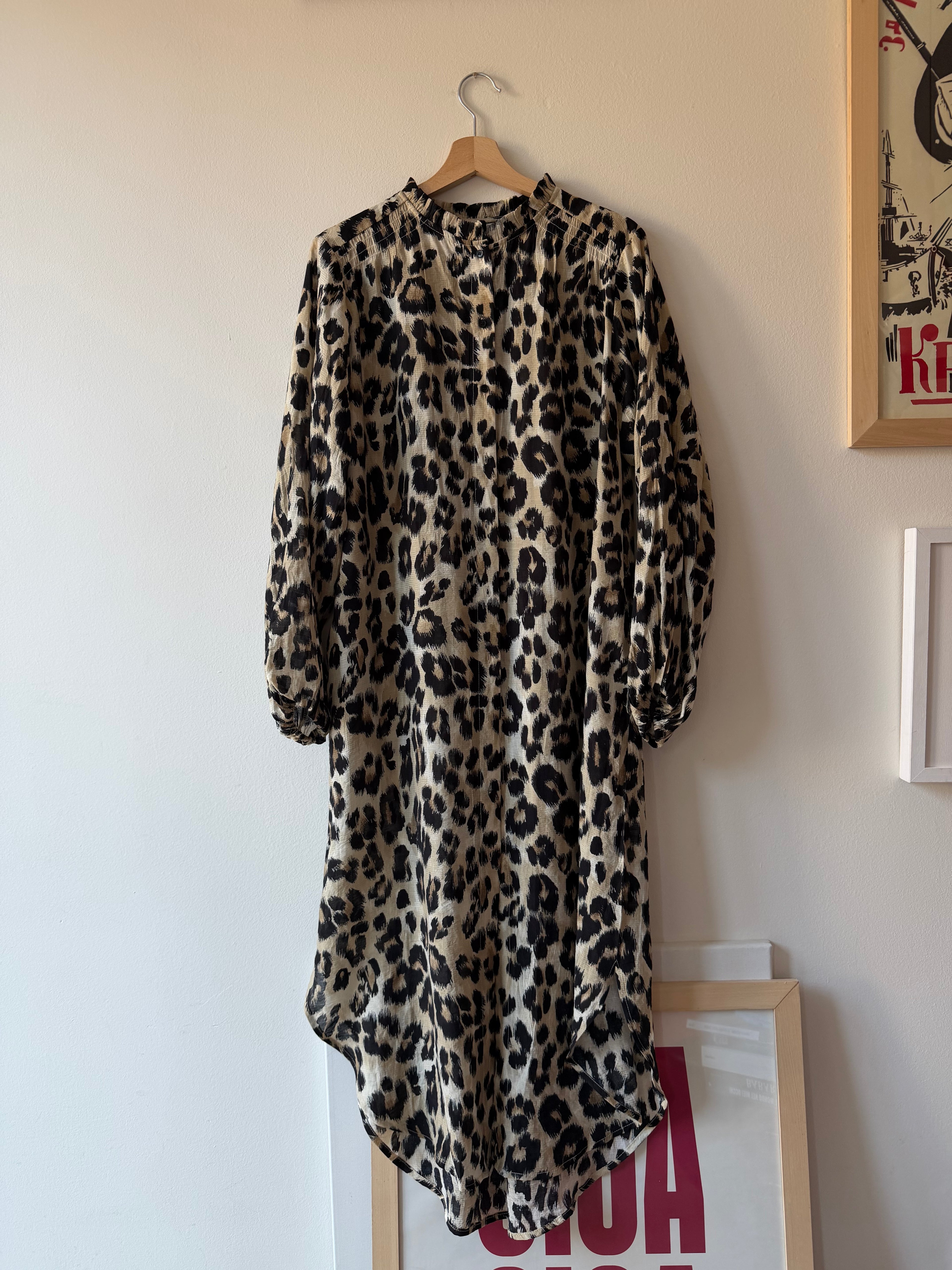 MAXI DRESS CAMICIA LEOPARDATA