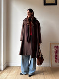 CAPPOTTO MARRONE A CASCATA