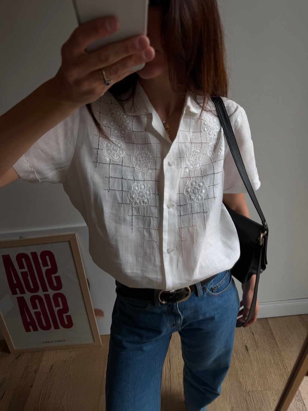 CAMICIA IN LINO RICAMATO