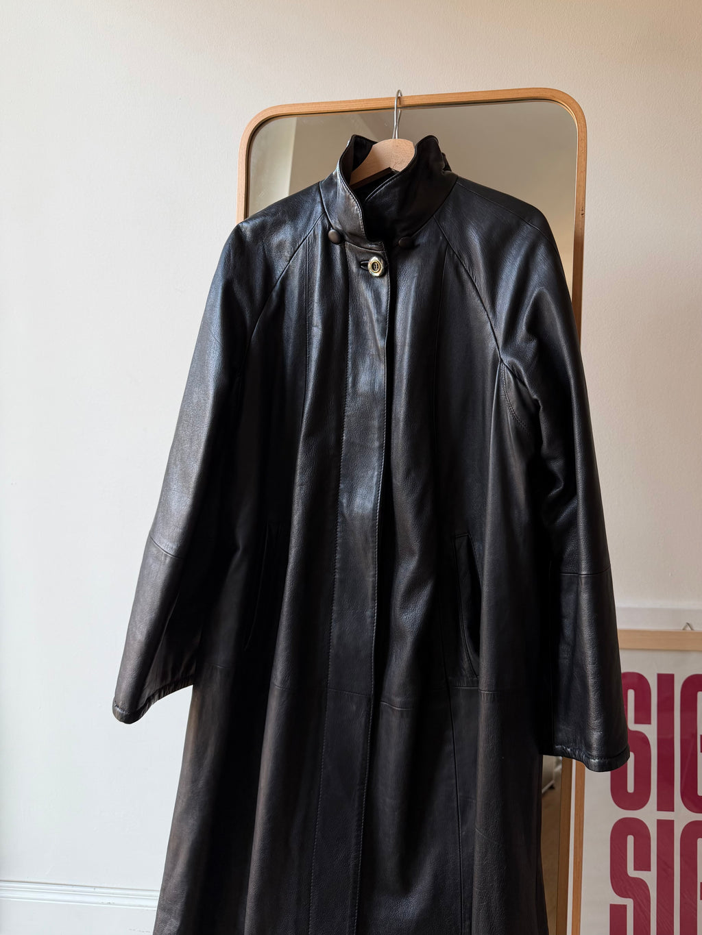 TRENCH FODERATO IN PELLE