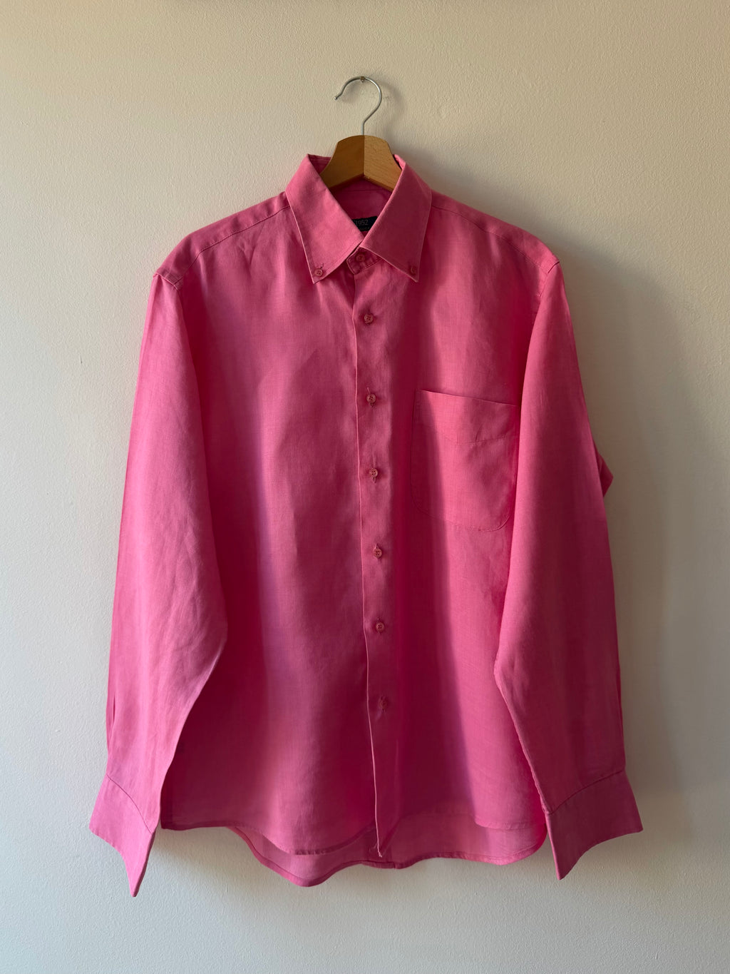 CAMICIA IN LINO ROSA