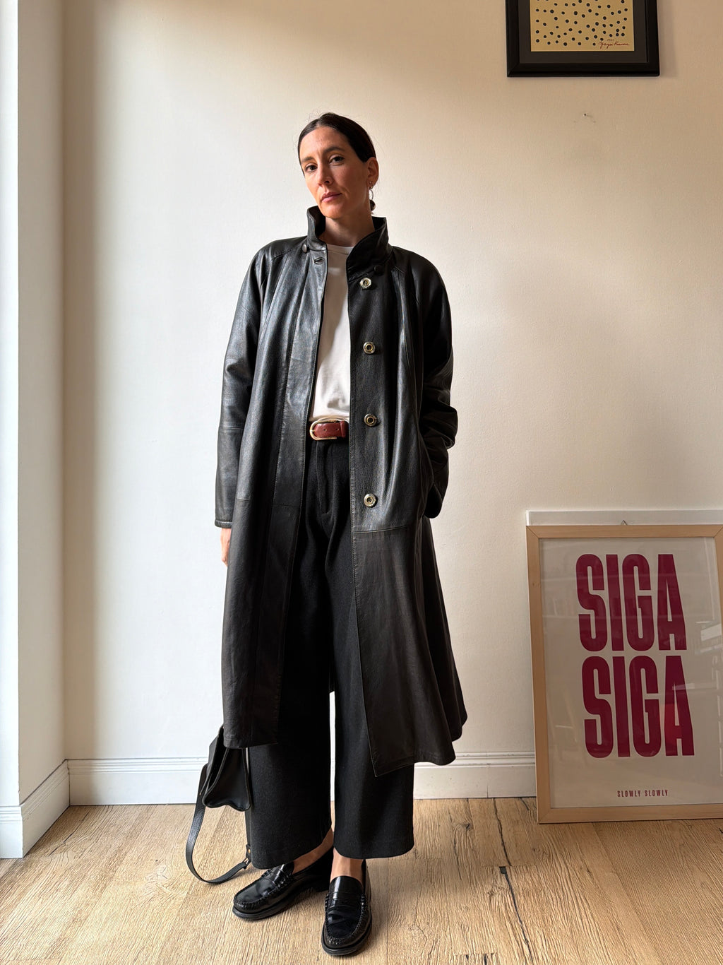 TRENCH FODERATO IN PELLE
