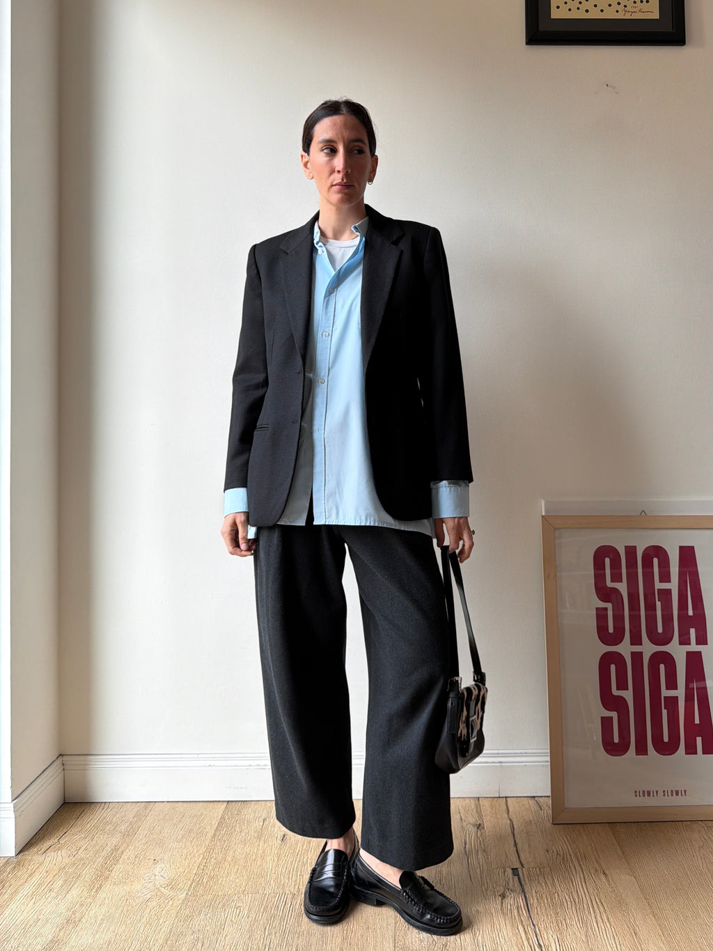 BLAZER IN LANA NERA