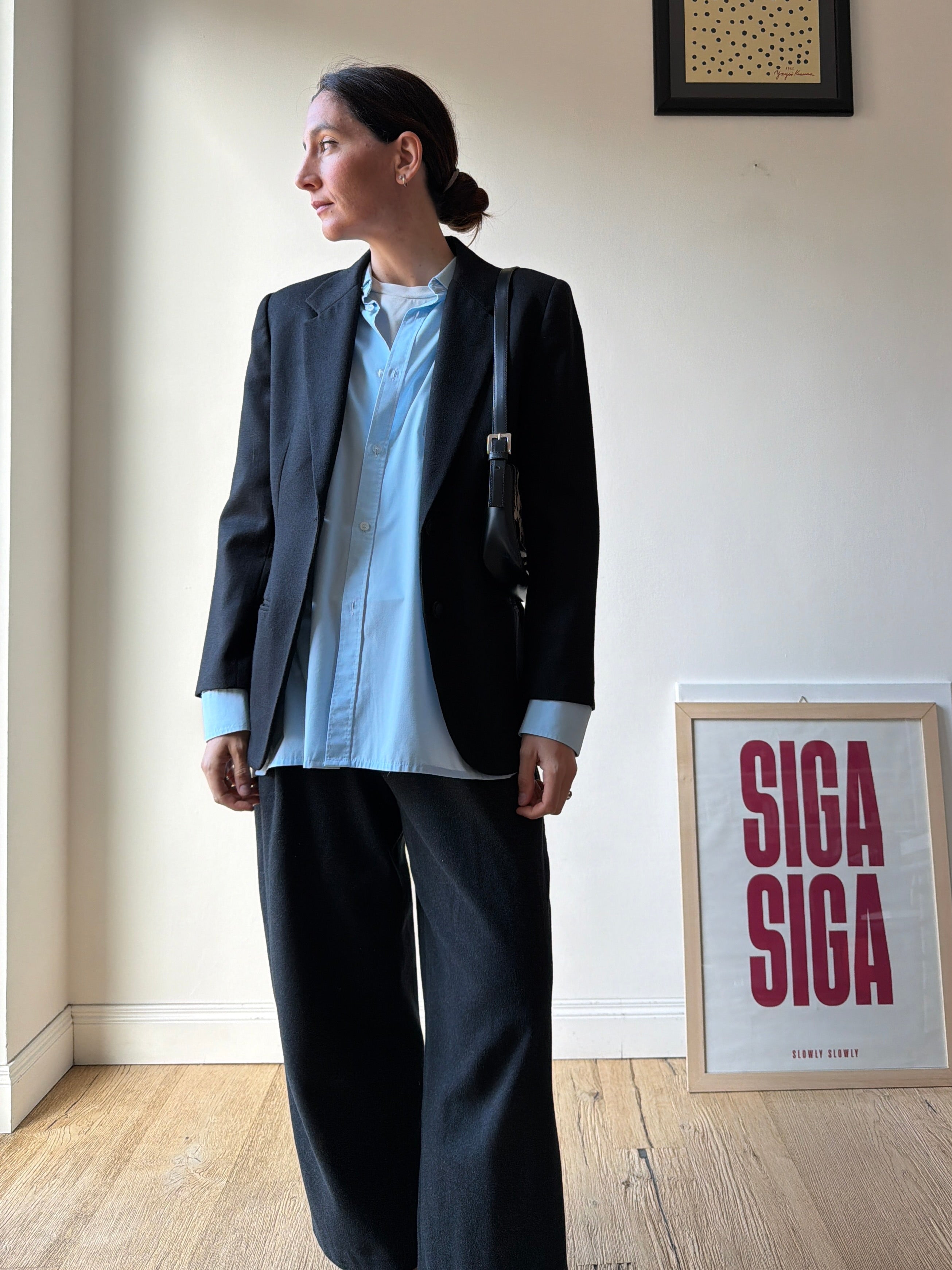 BLAZER IN LANA NERA