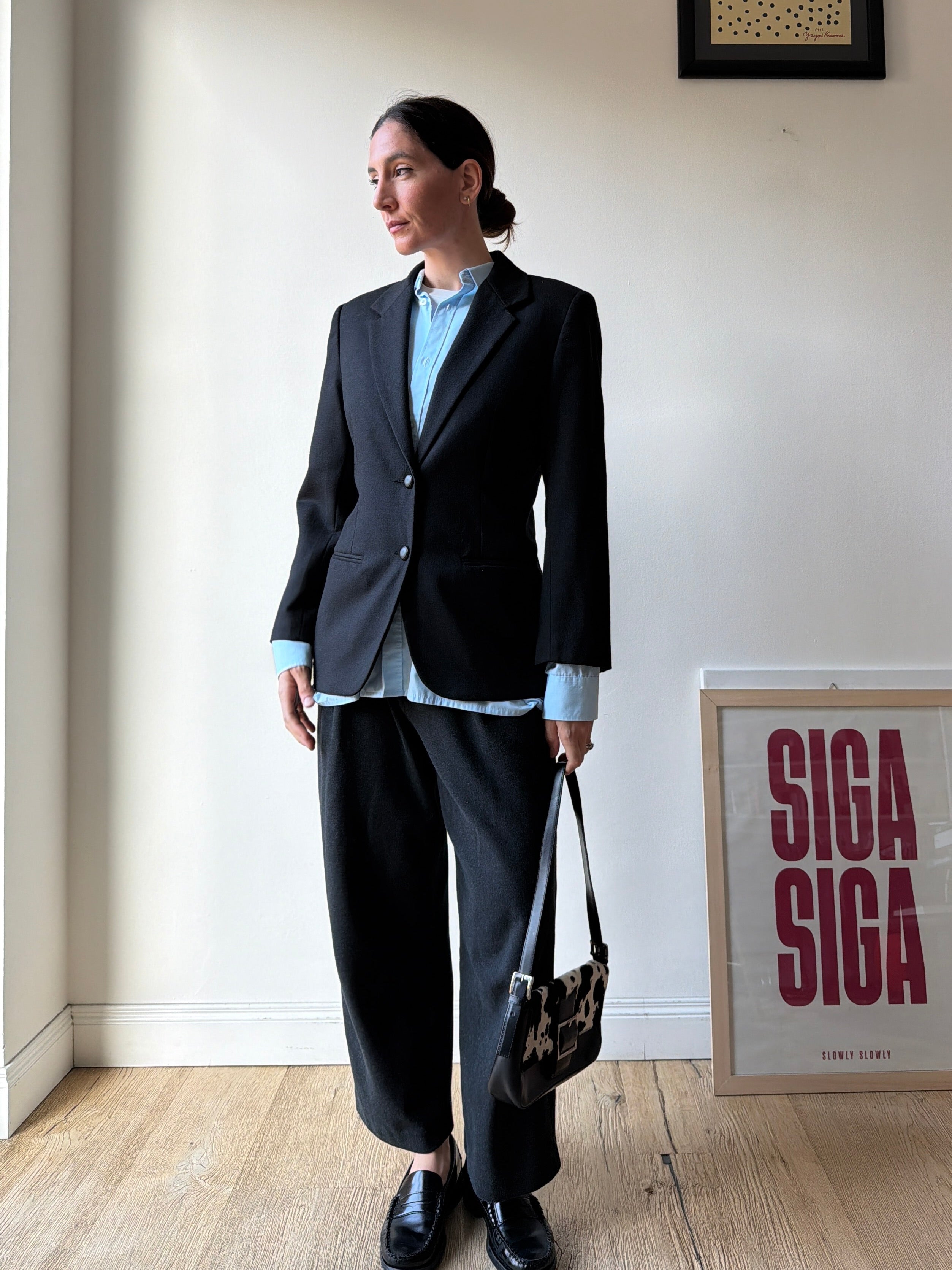 BLAZER IN LANA NERA
