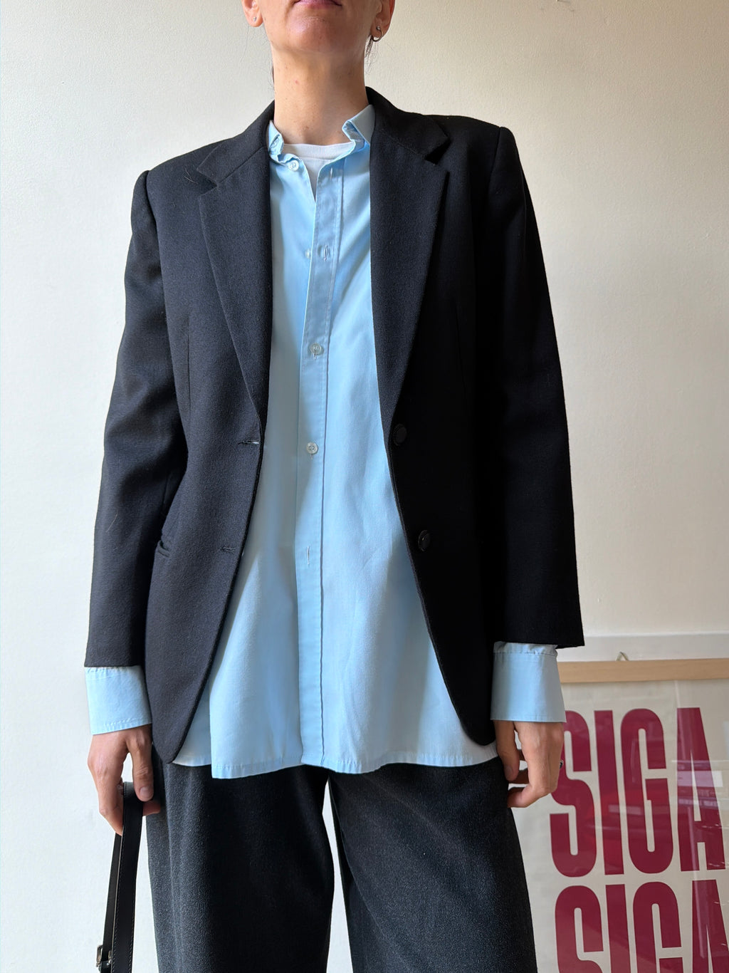 BLAZER IN LANA NERA