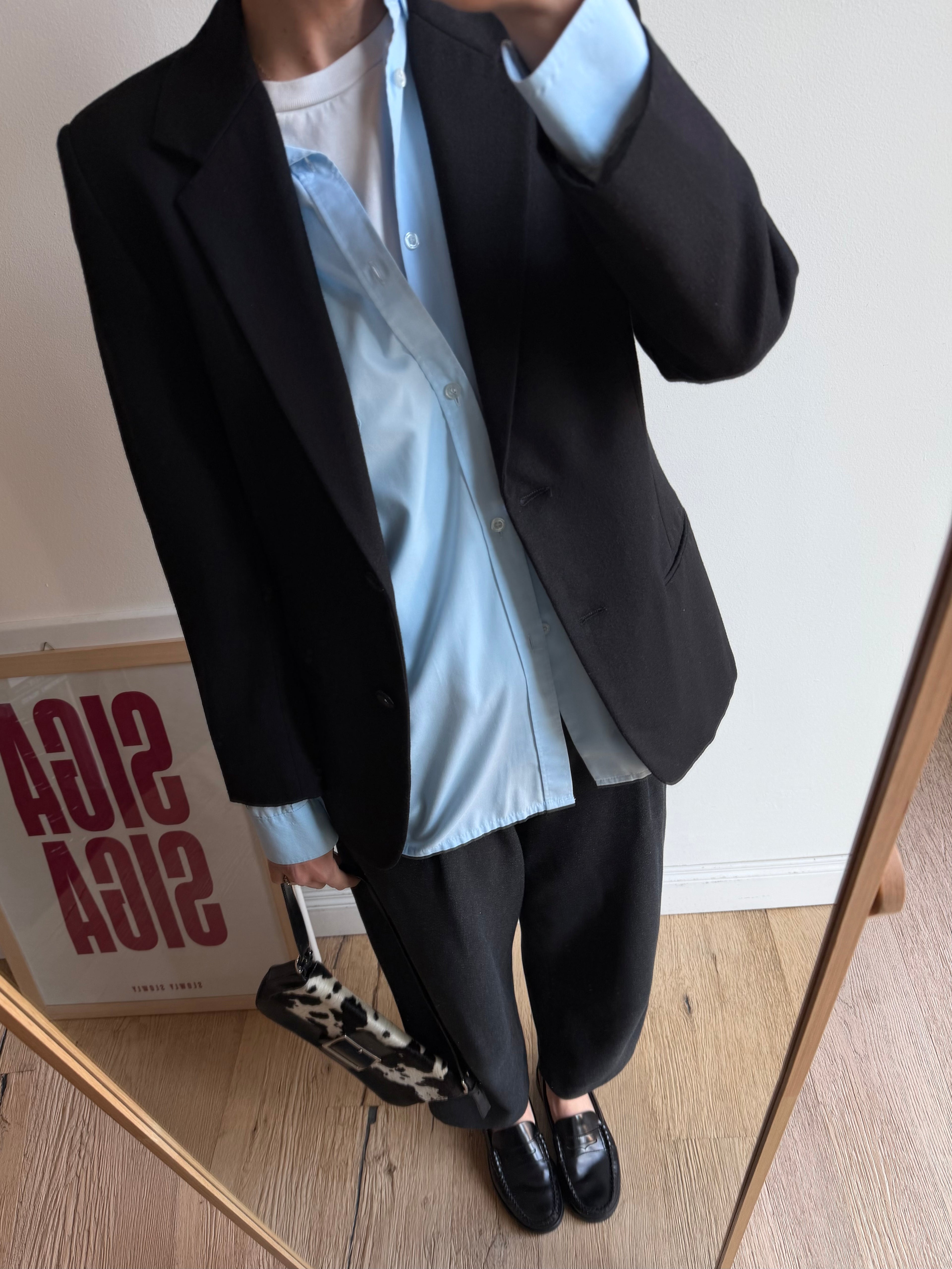BLAZER IN LANA NERA