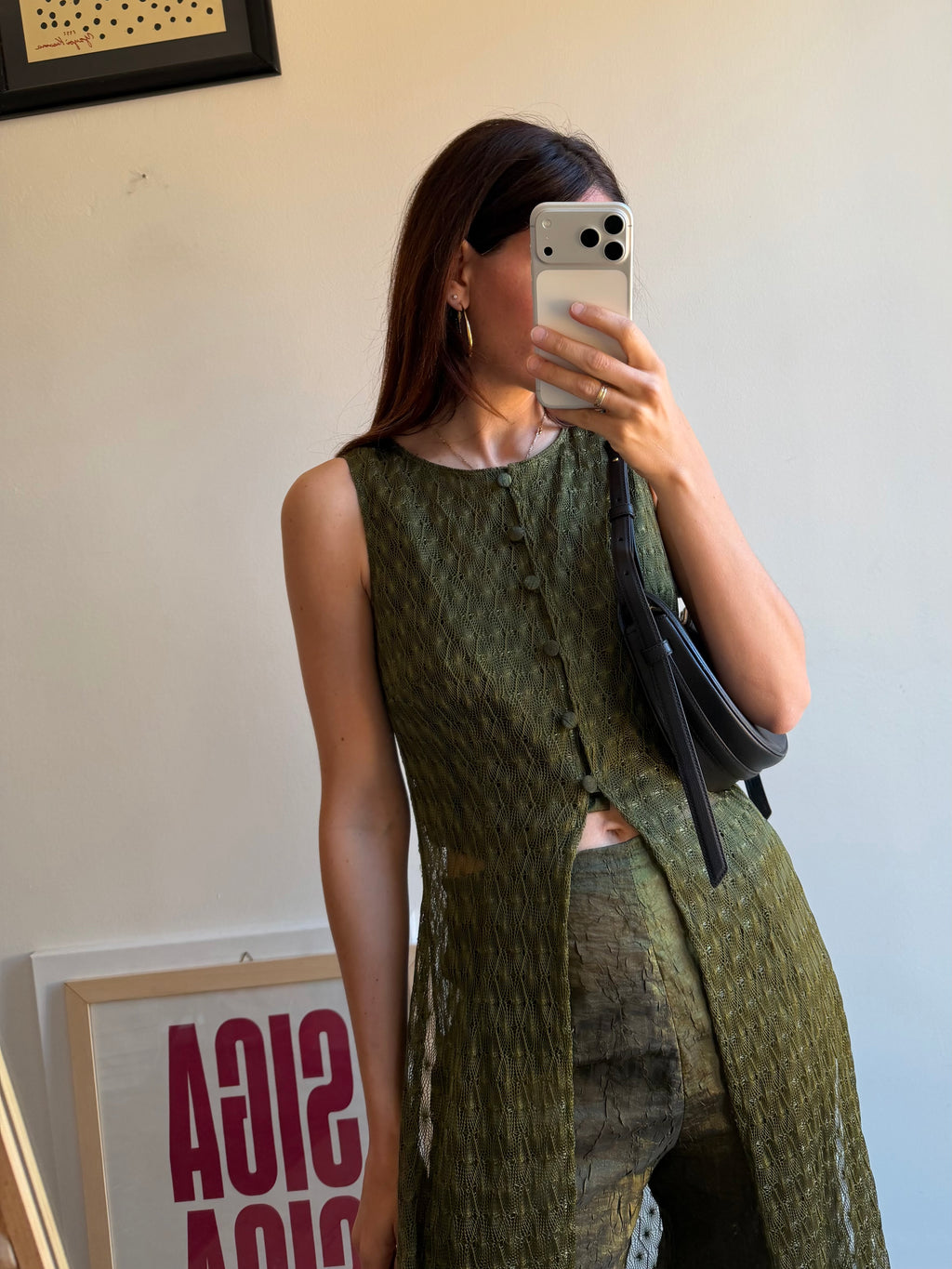 COMPLETO VERDE IN SETA