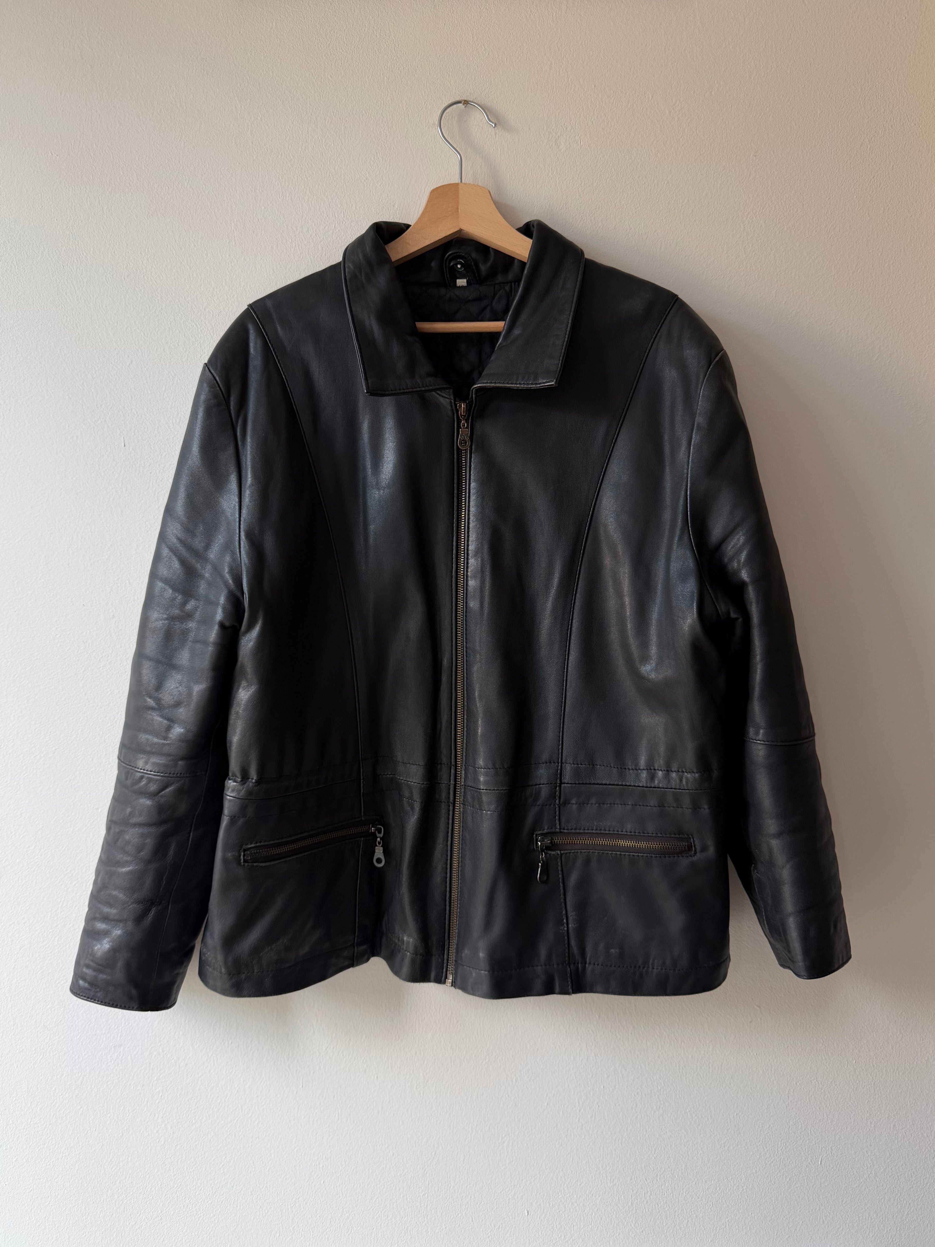 GIACCA IN PELLE NERA