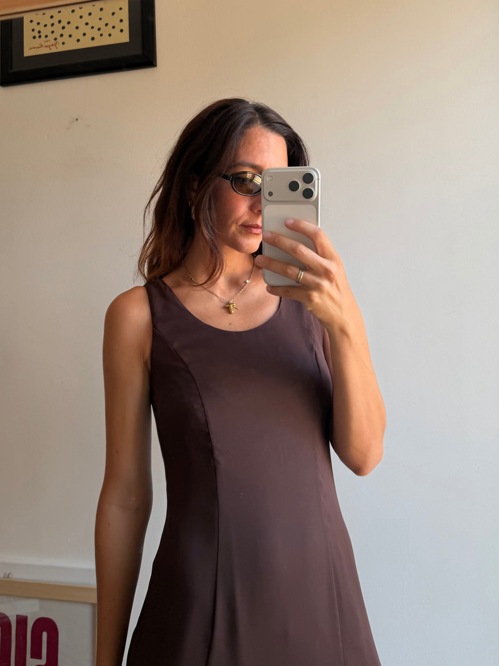 ABITO VOILE MARRONE
