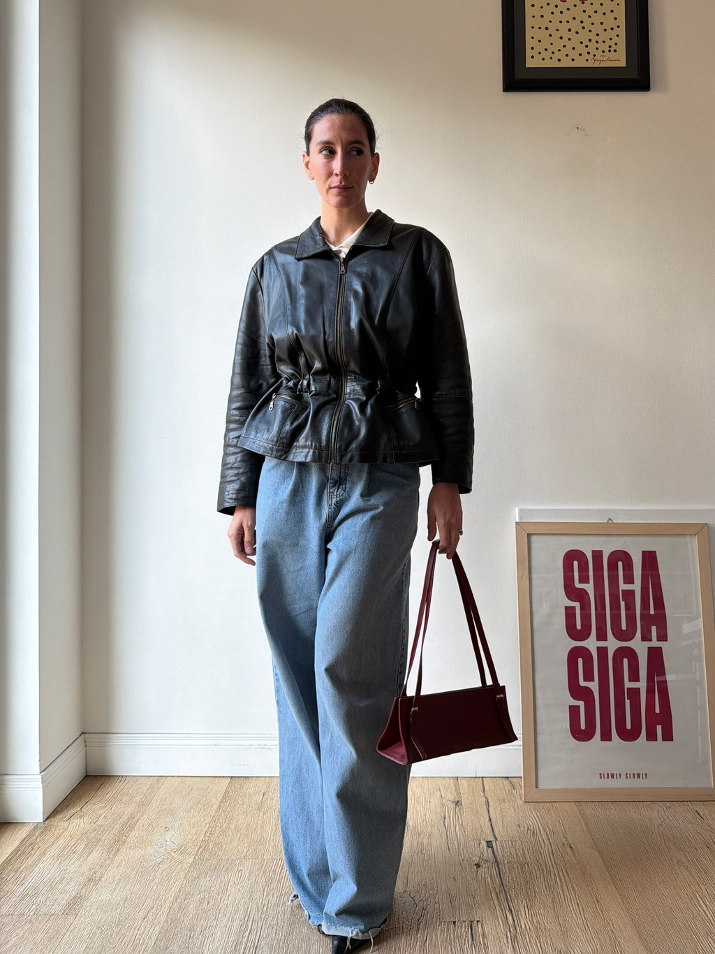 GIACCA IN PELLE NERA