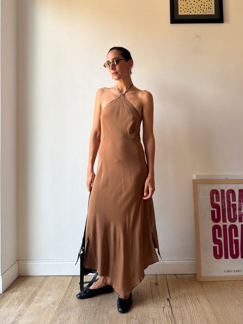ABITO HALTER NOCCIOLA