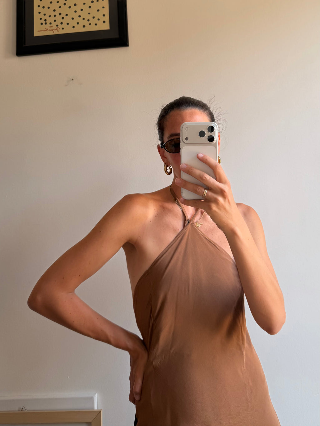 ABITO HALTER NOCCIOLA