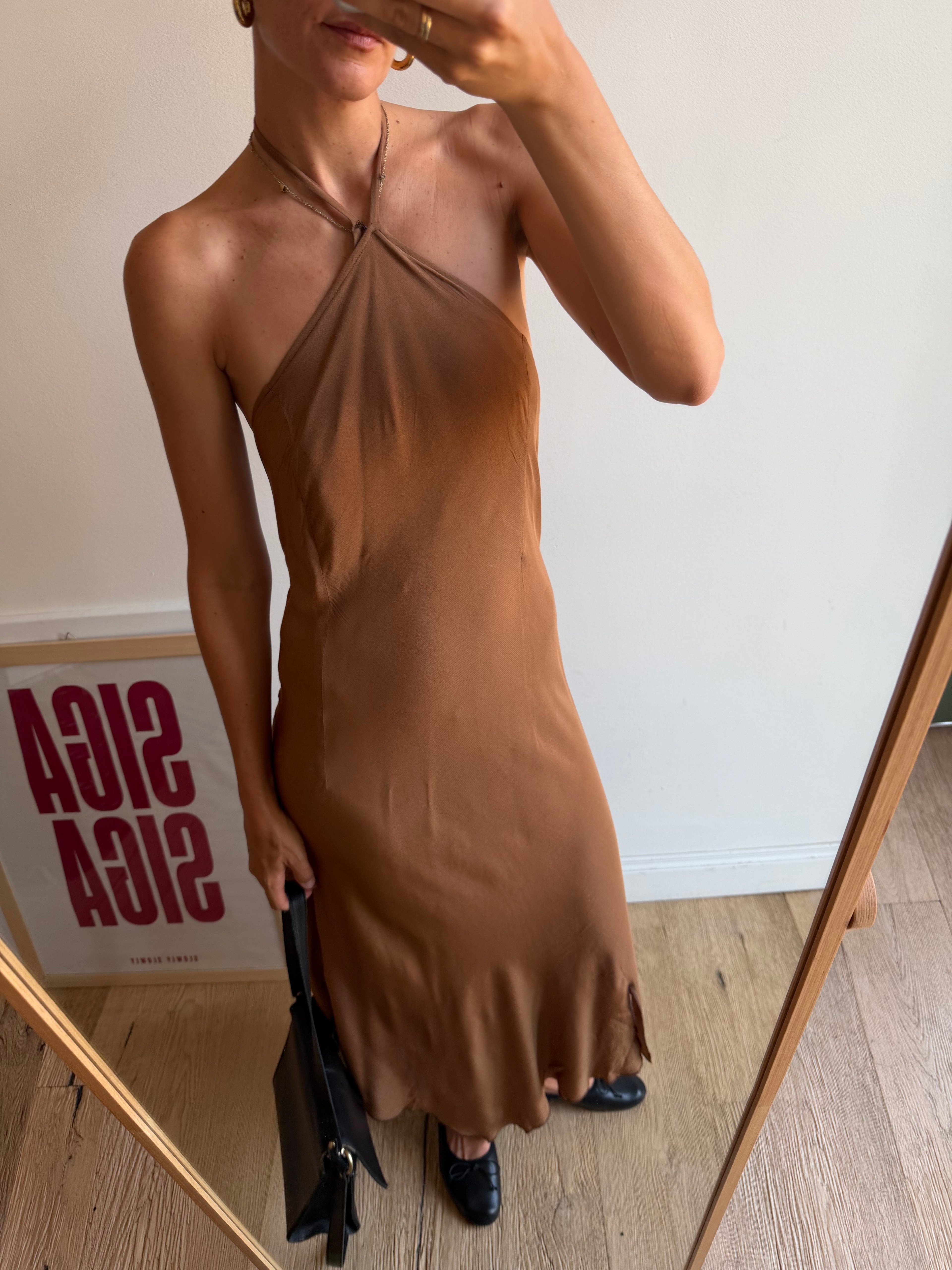 ABITO HALTER NOCCIOLA