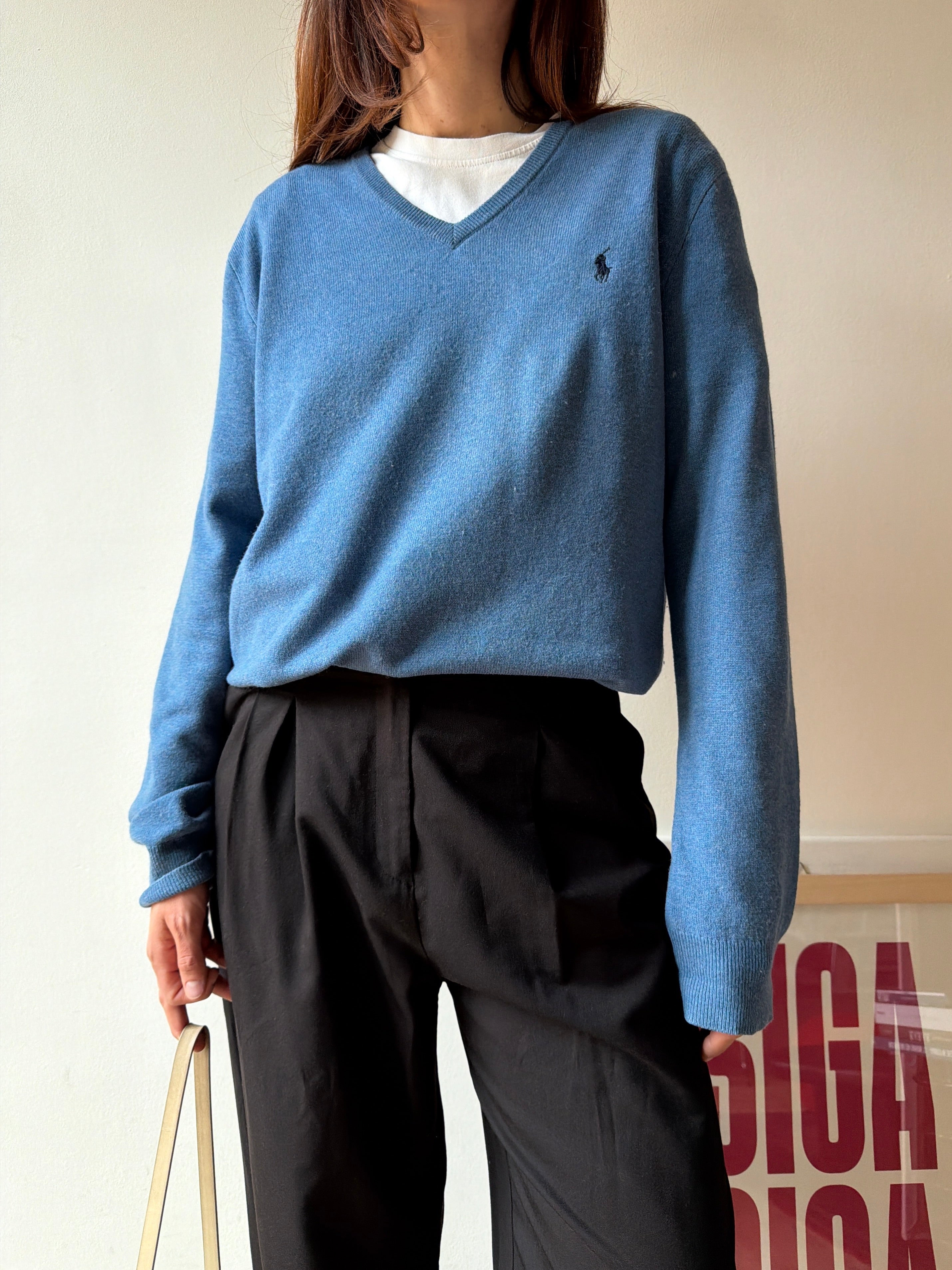 MAGLIONCINO AZZURRO RALPH LAUREN