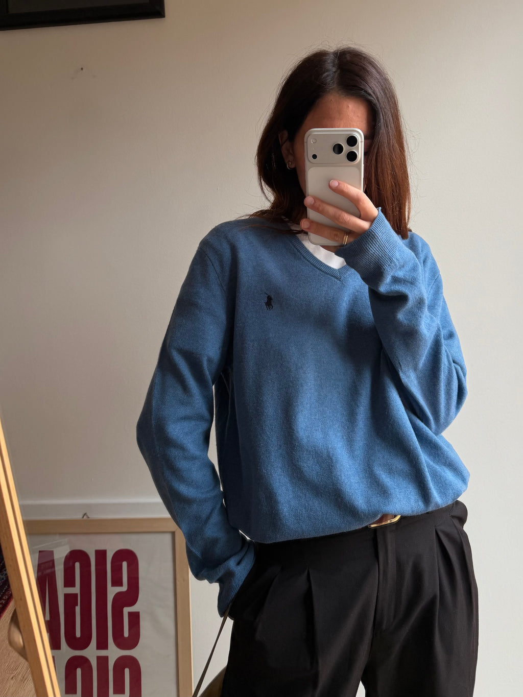 MAGLIONCINO AZZURRO RALPH LAUREN