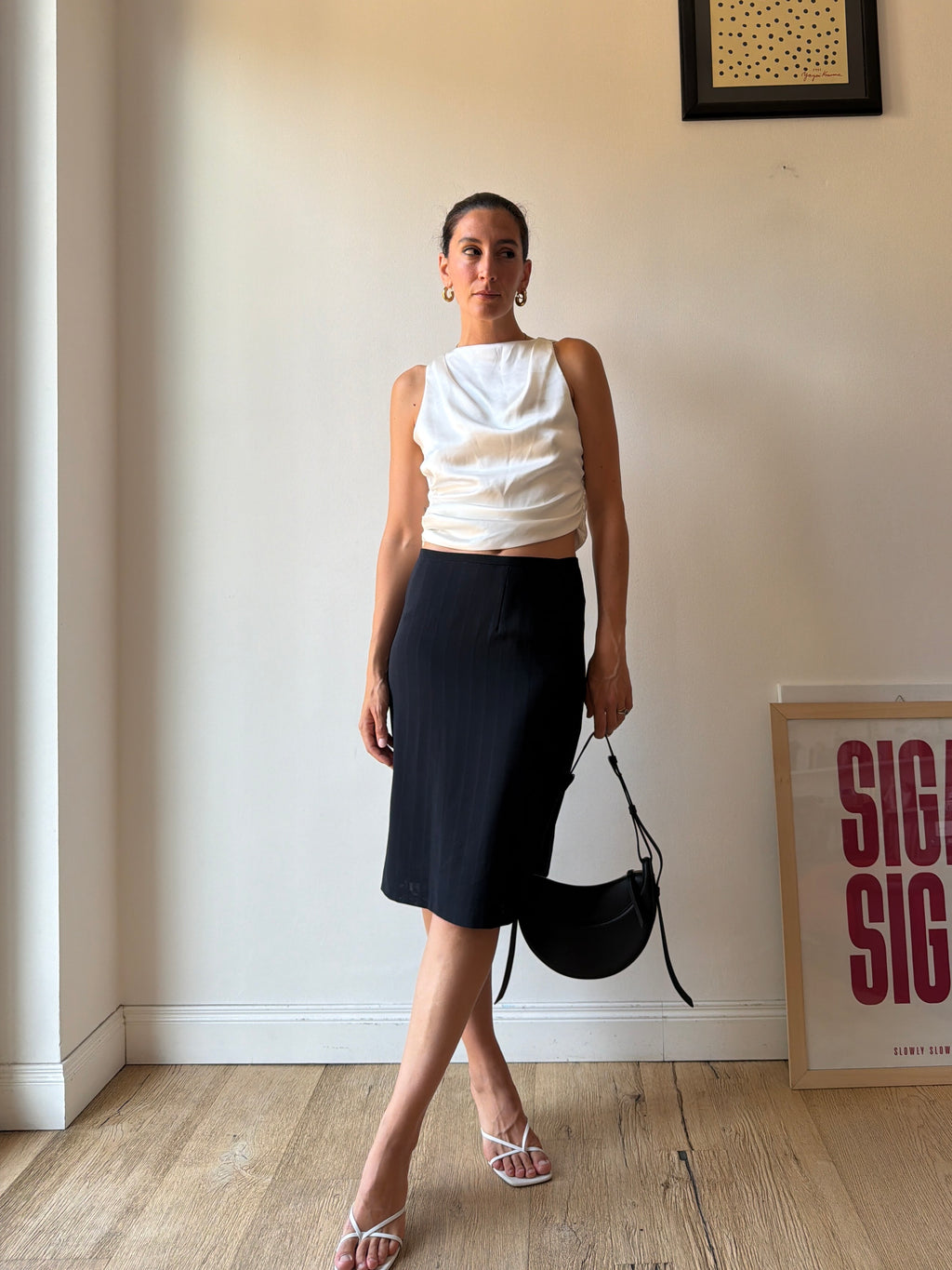 PENCIL SKIRT NERO BLU